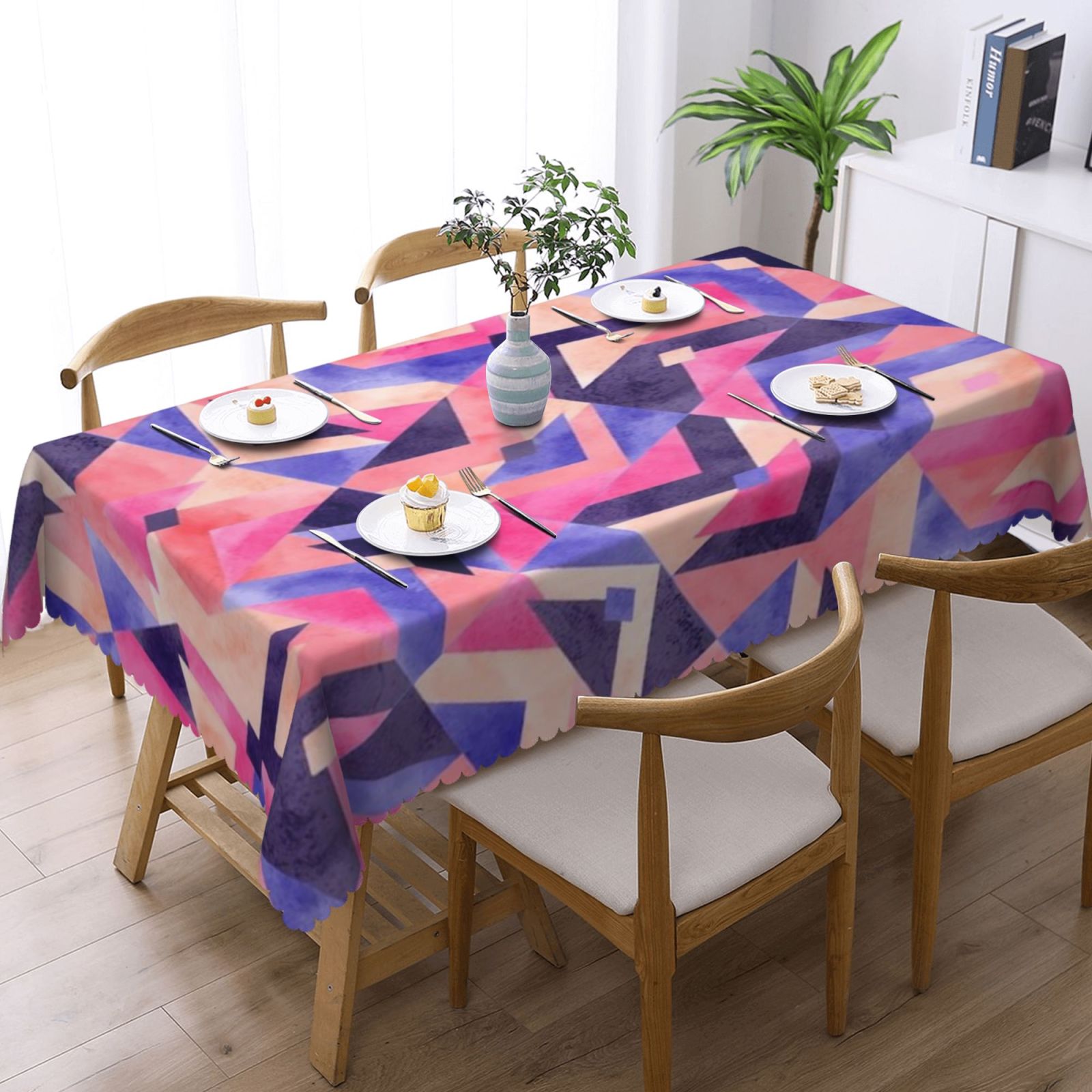 Square lace tablecloth 54x72in