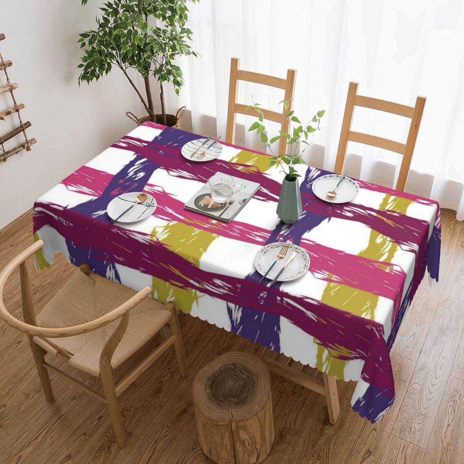 Square lace tablecloth 54x72in