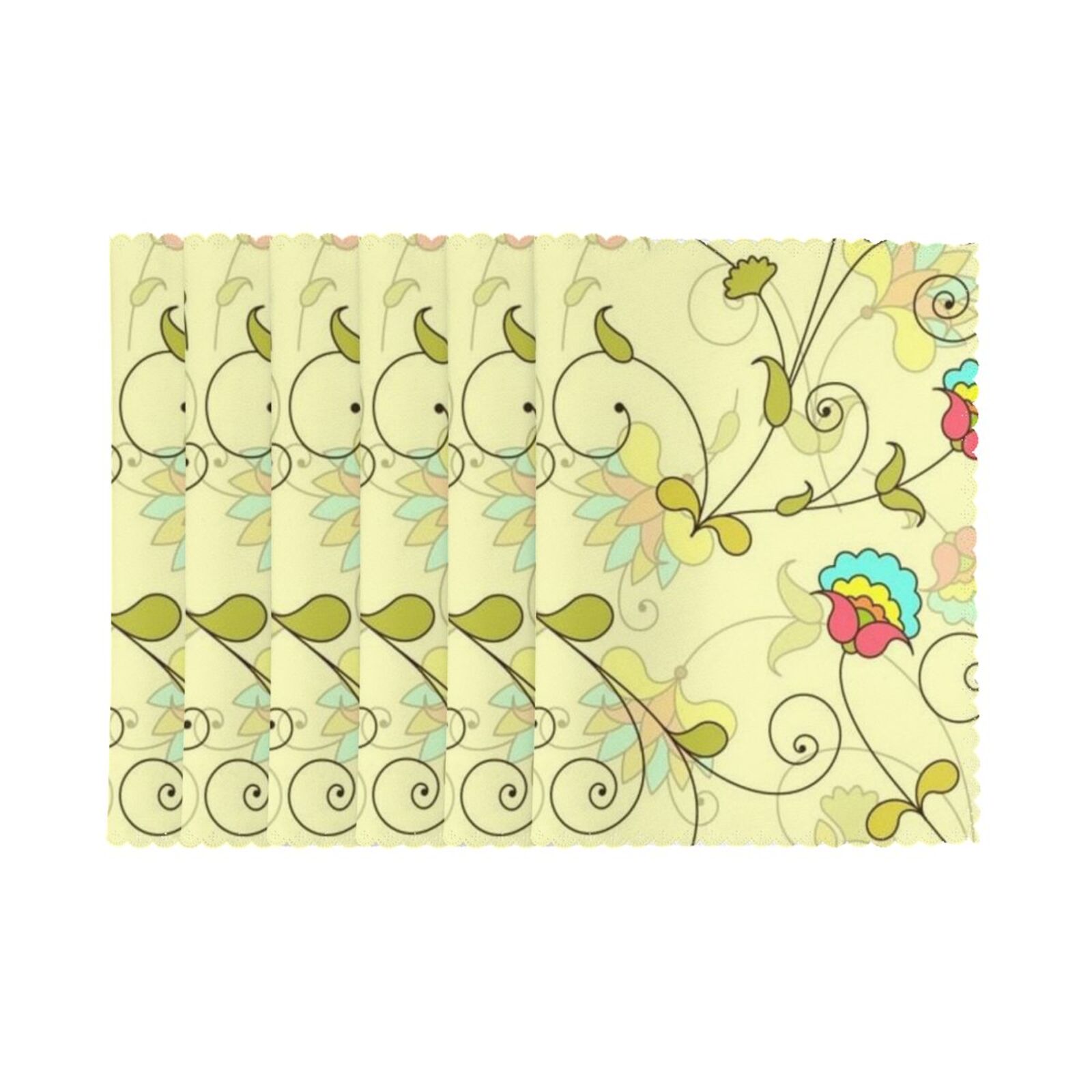 Oil-proof and heat-insulating plate mat 12x18in (6 pieces)