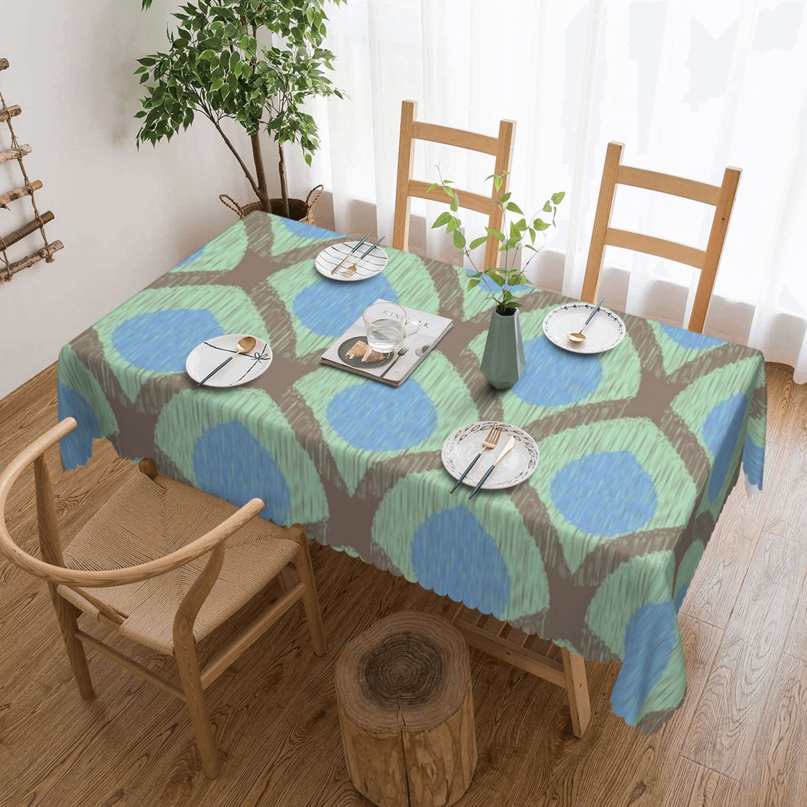 Square lace tablecloth 54x72in