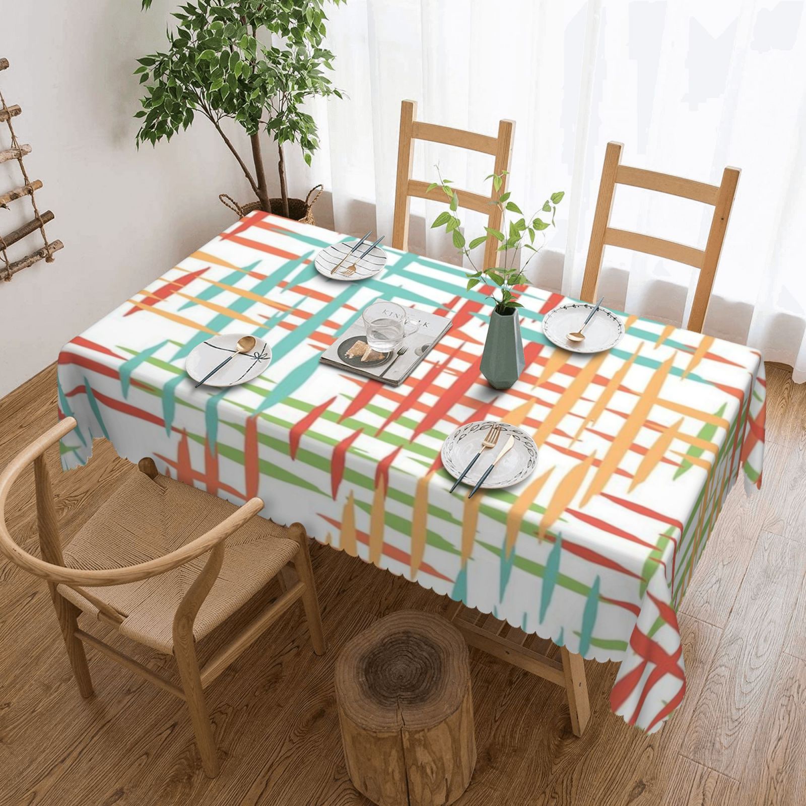 Square lace tablecloth 54x72in