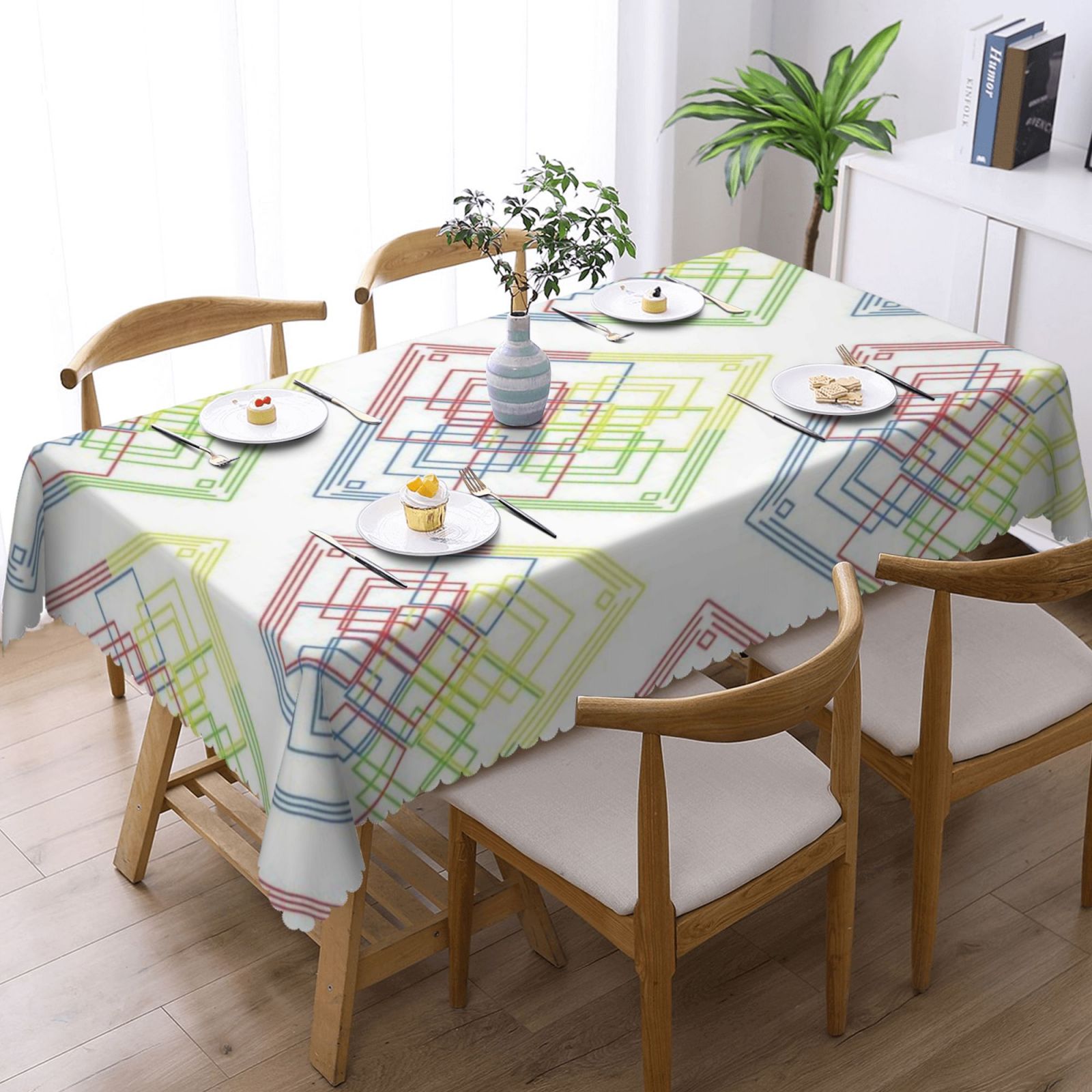 Square lace tablecloth 54x72in