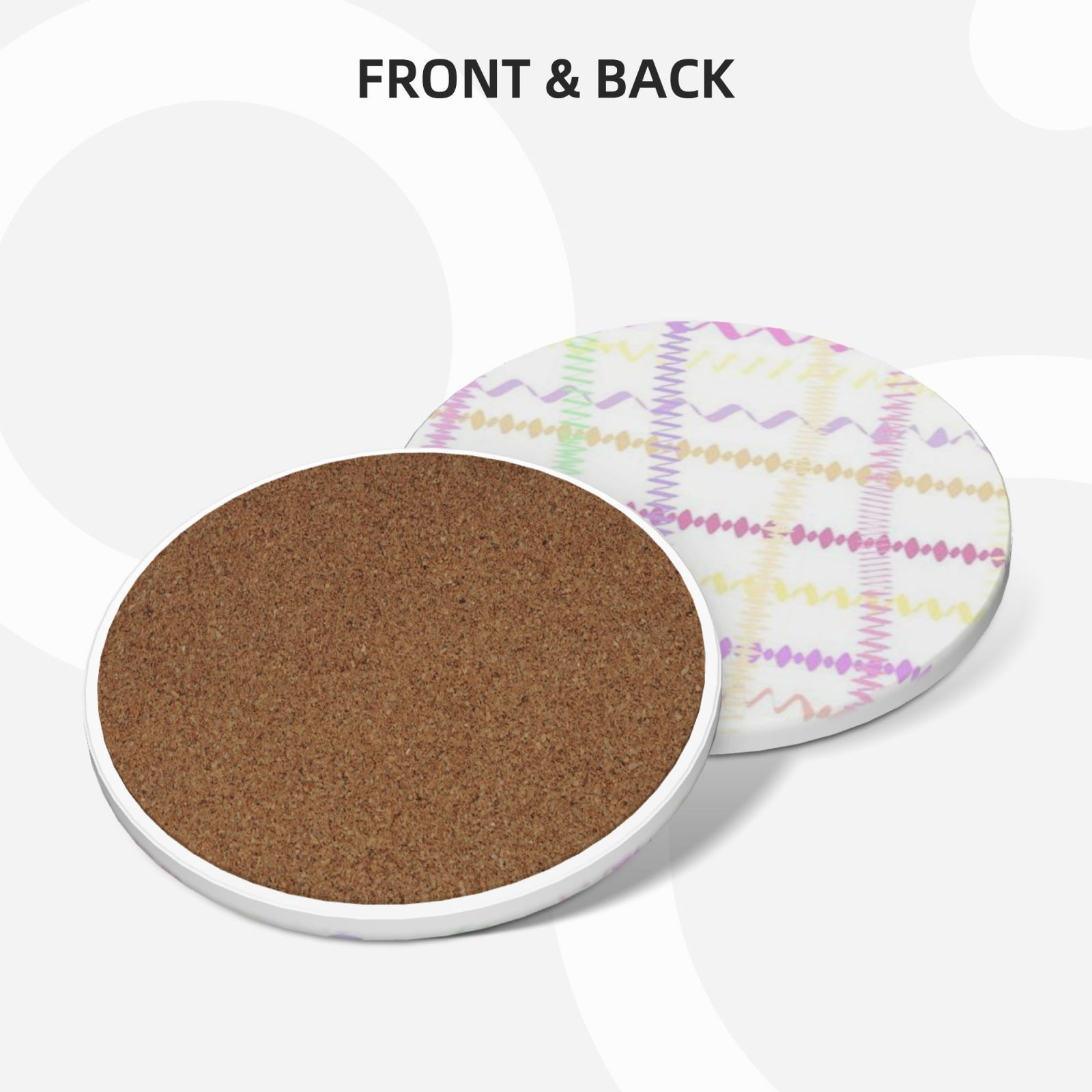 Ceramic coasters 6-pack