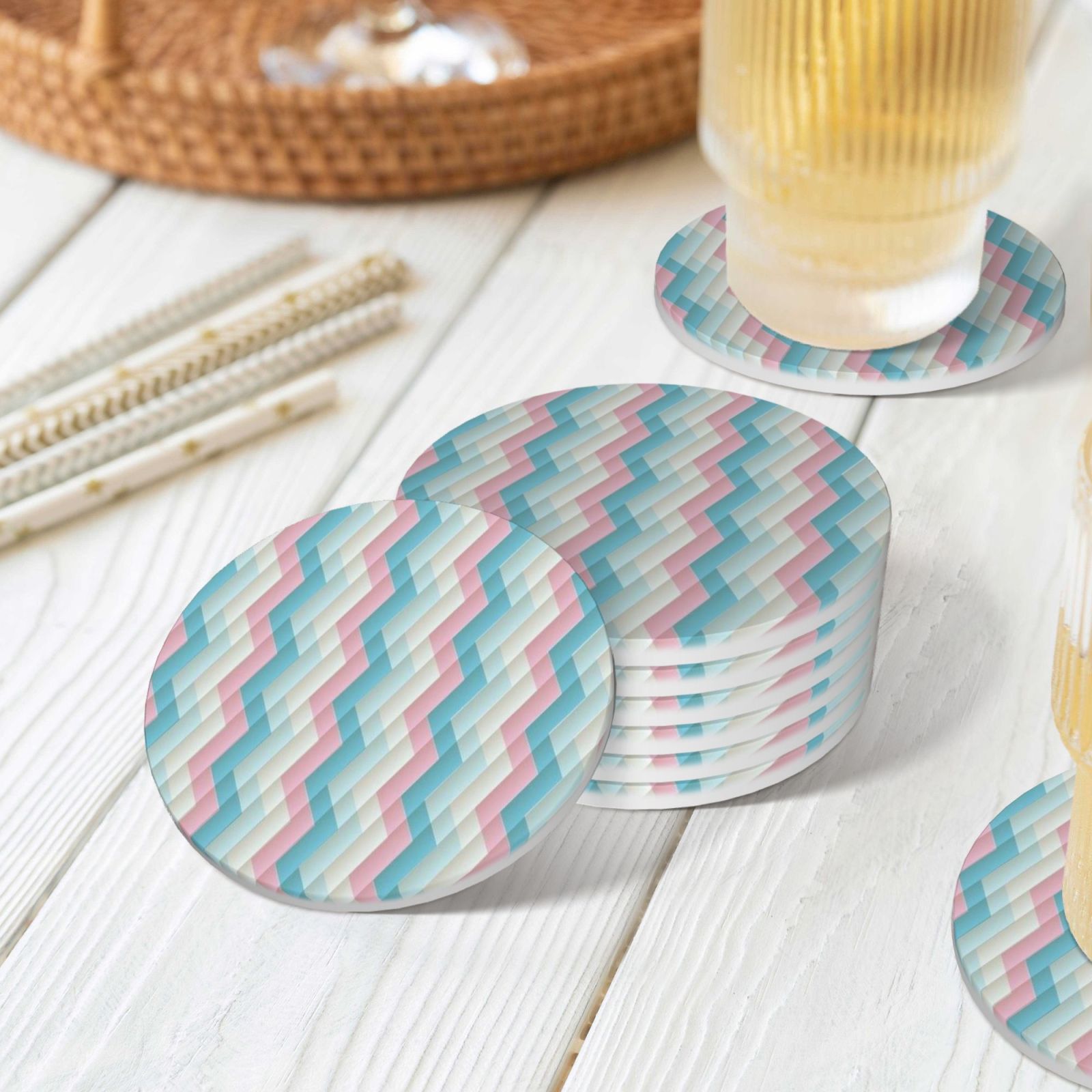 Ceramic coasters 6-pack