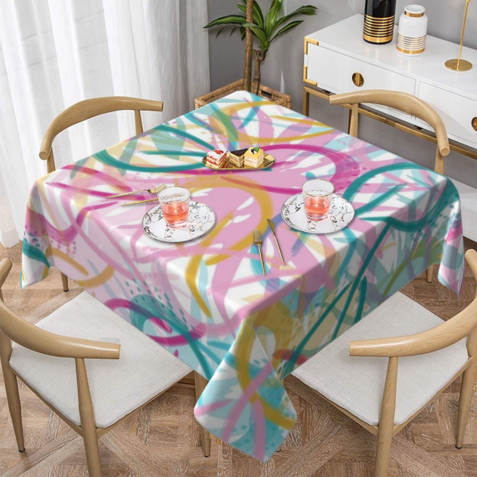 Square tablecloth 55in