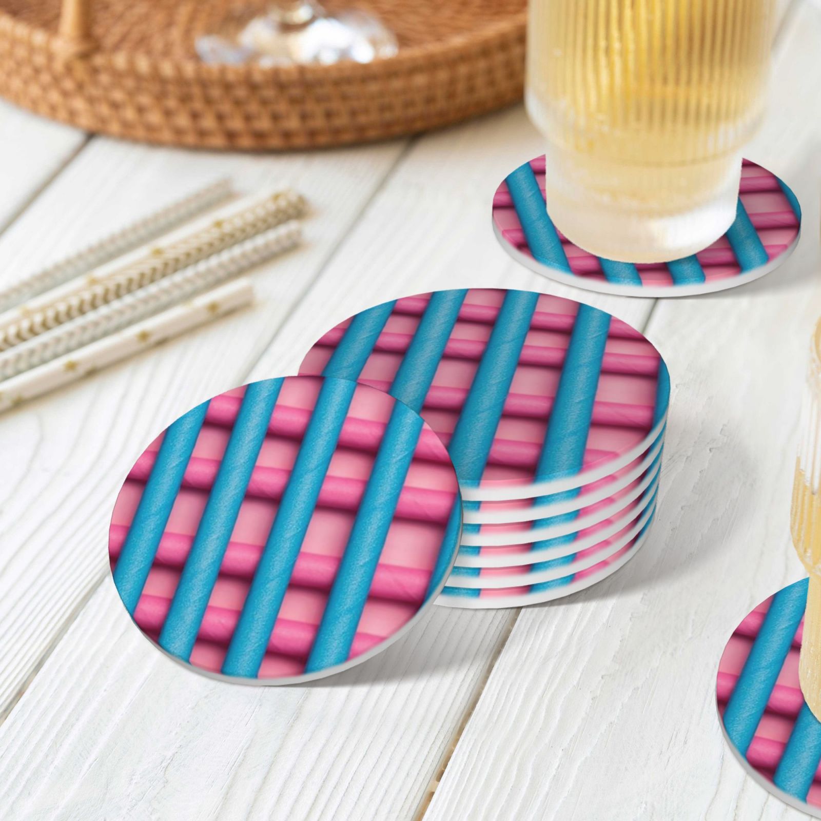 Ceramic coasters 6-pack