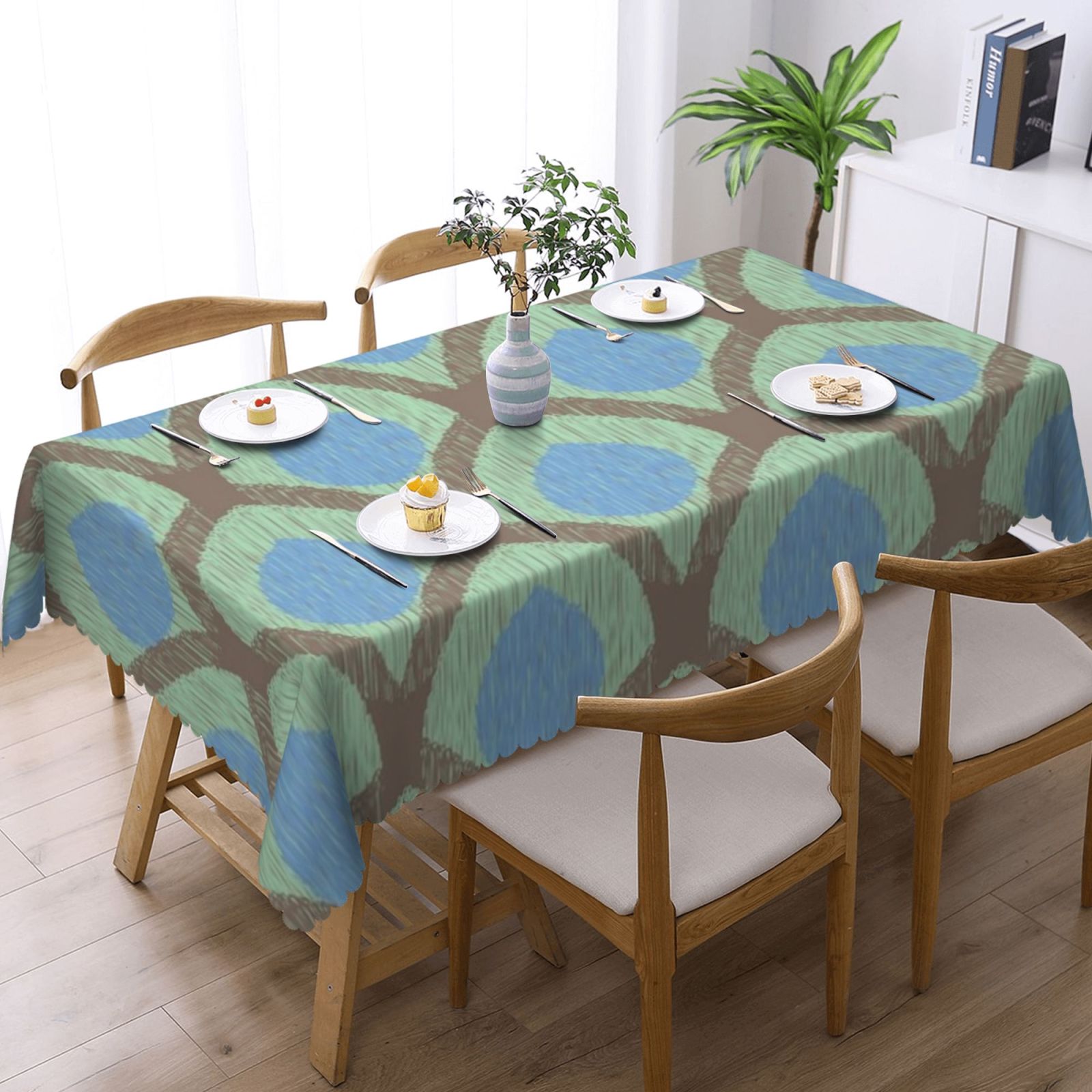 Square lace tablecloth 54x72in