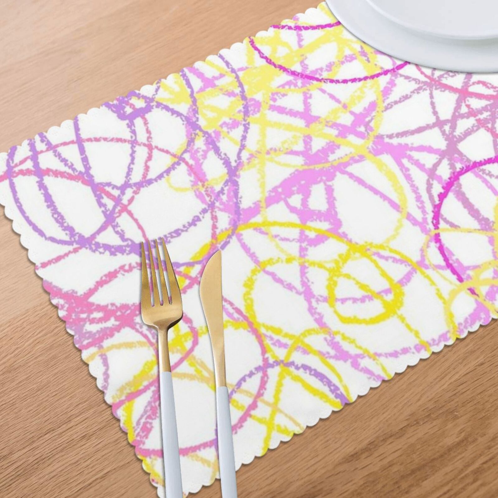 Oil-proof and heat-insulating plate mat 12x18in (6 pieces)