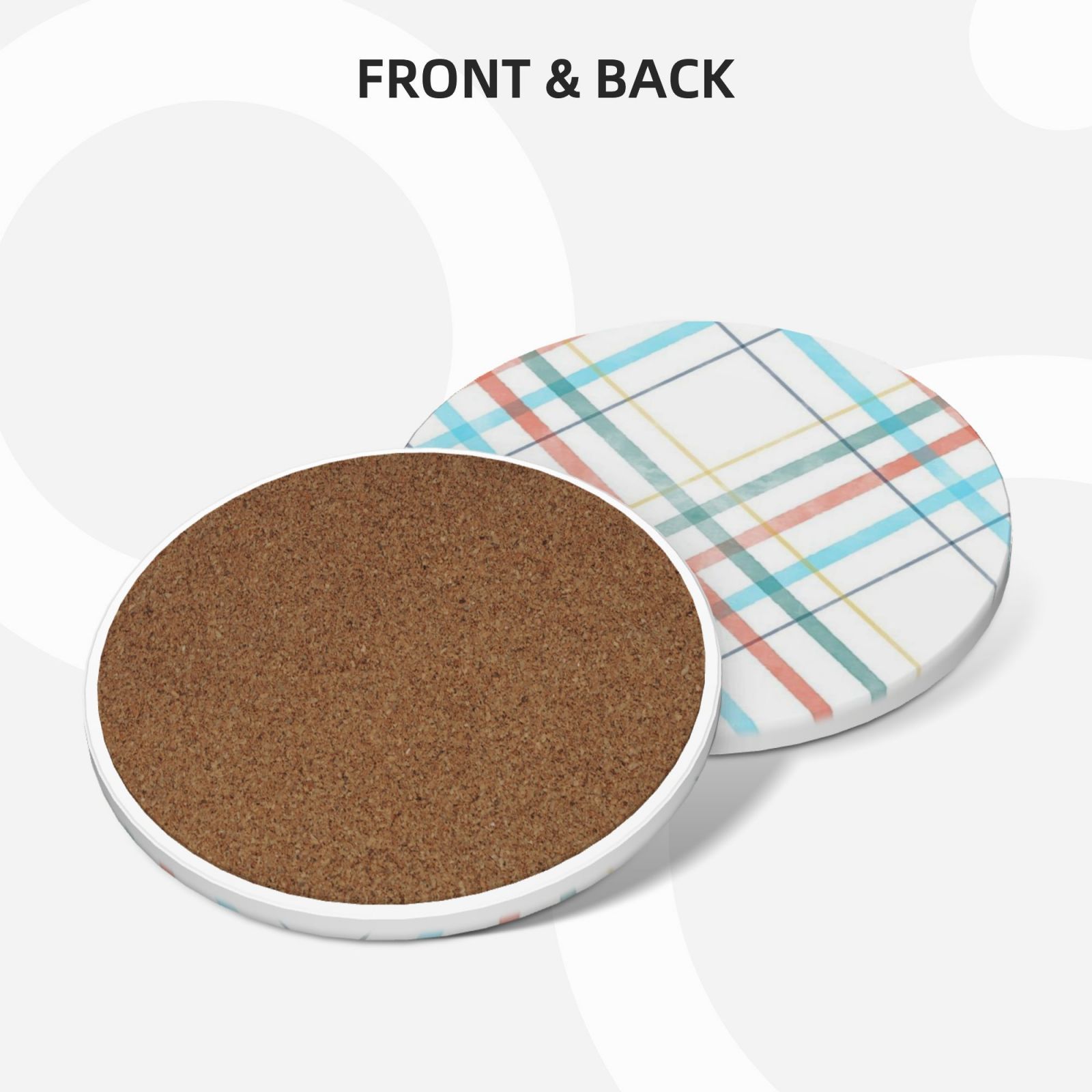 Ceramic coasters 6-pack