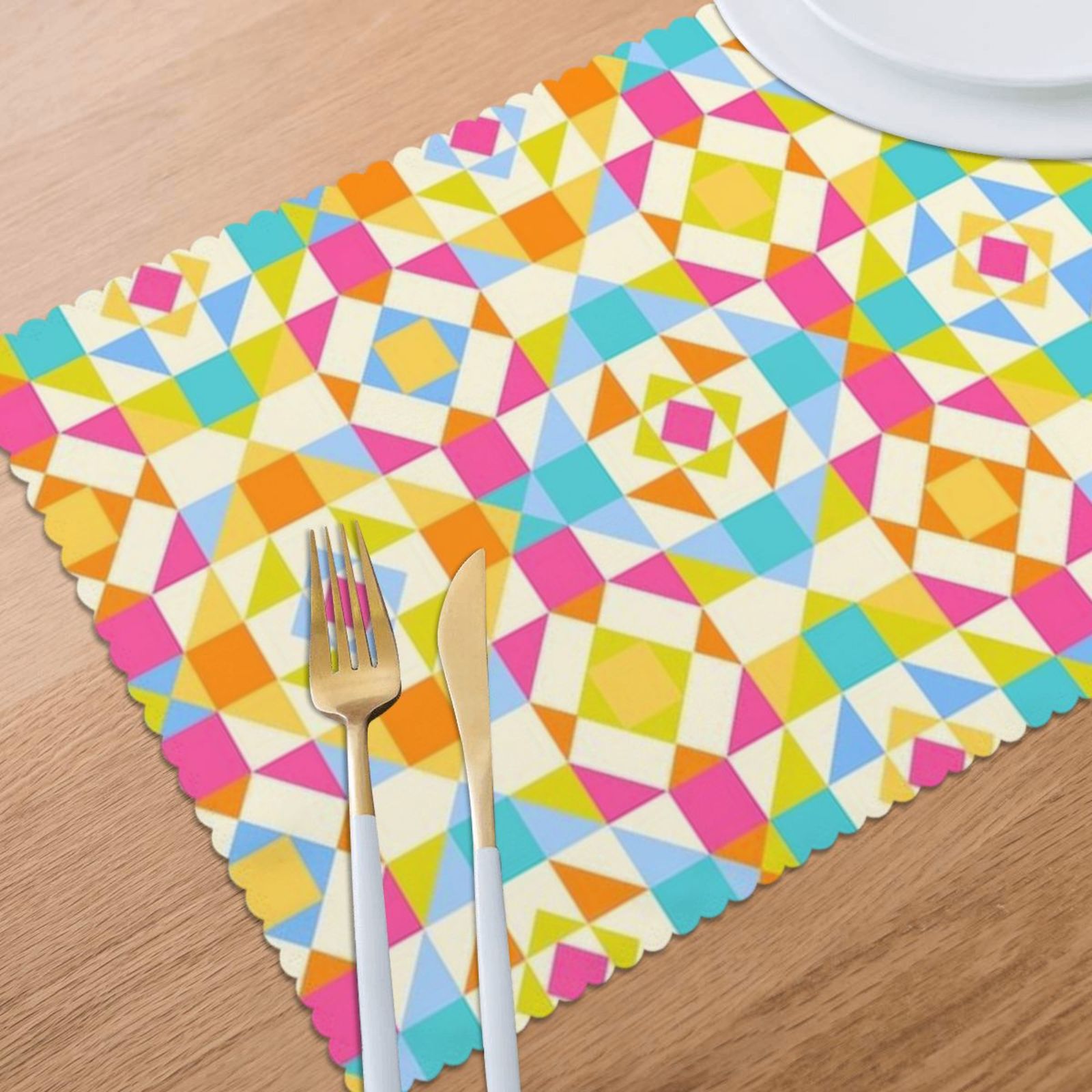 Oil-proof and heat-insulating plate mat 12x18in (6 pieces)