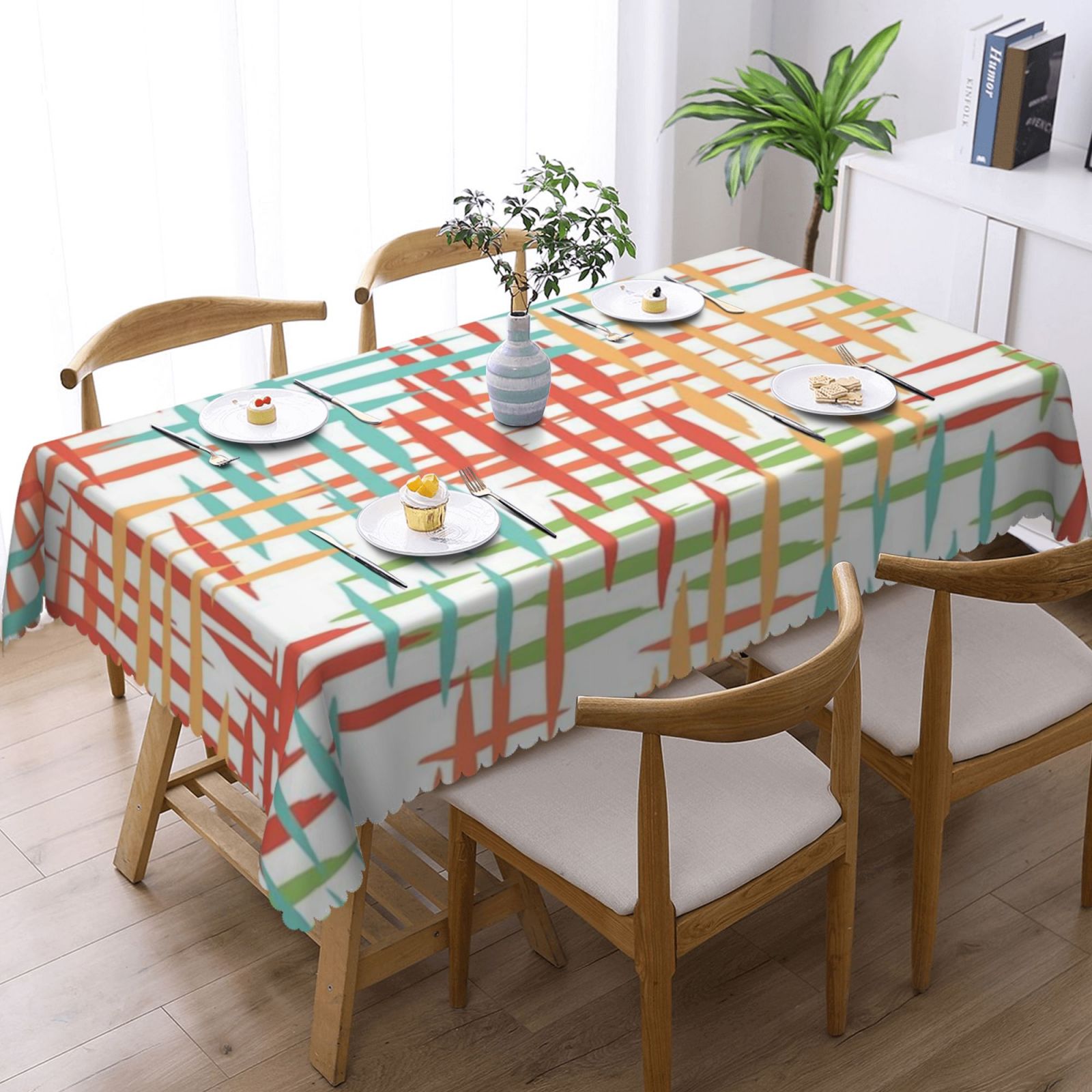 Square lace tablecloth 54x72in