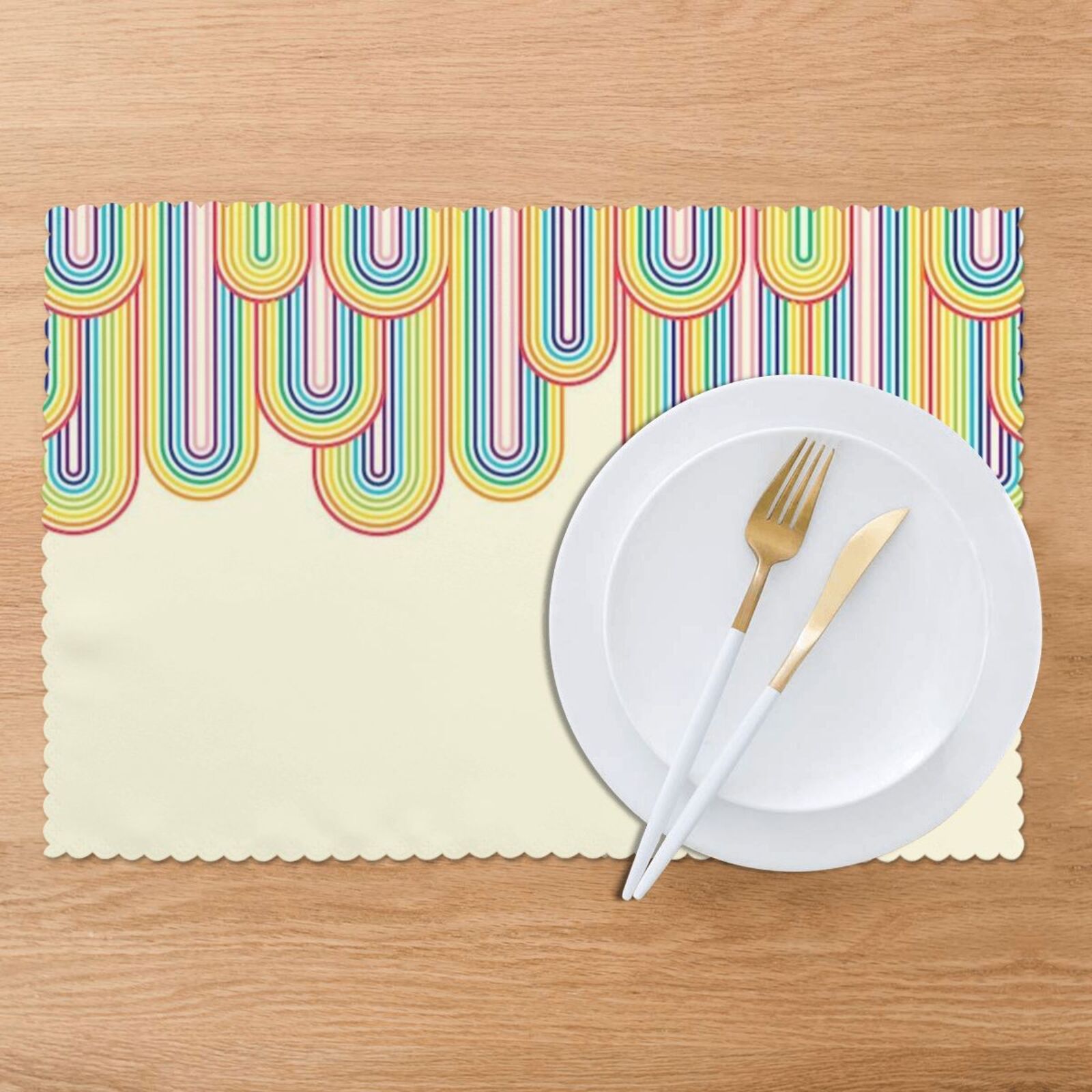 Oil-proof and heat-insulating plate mat 12x18in (6 pieces)