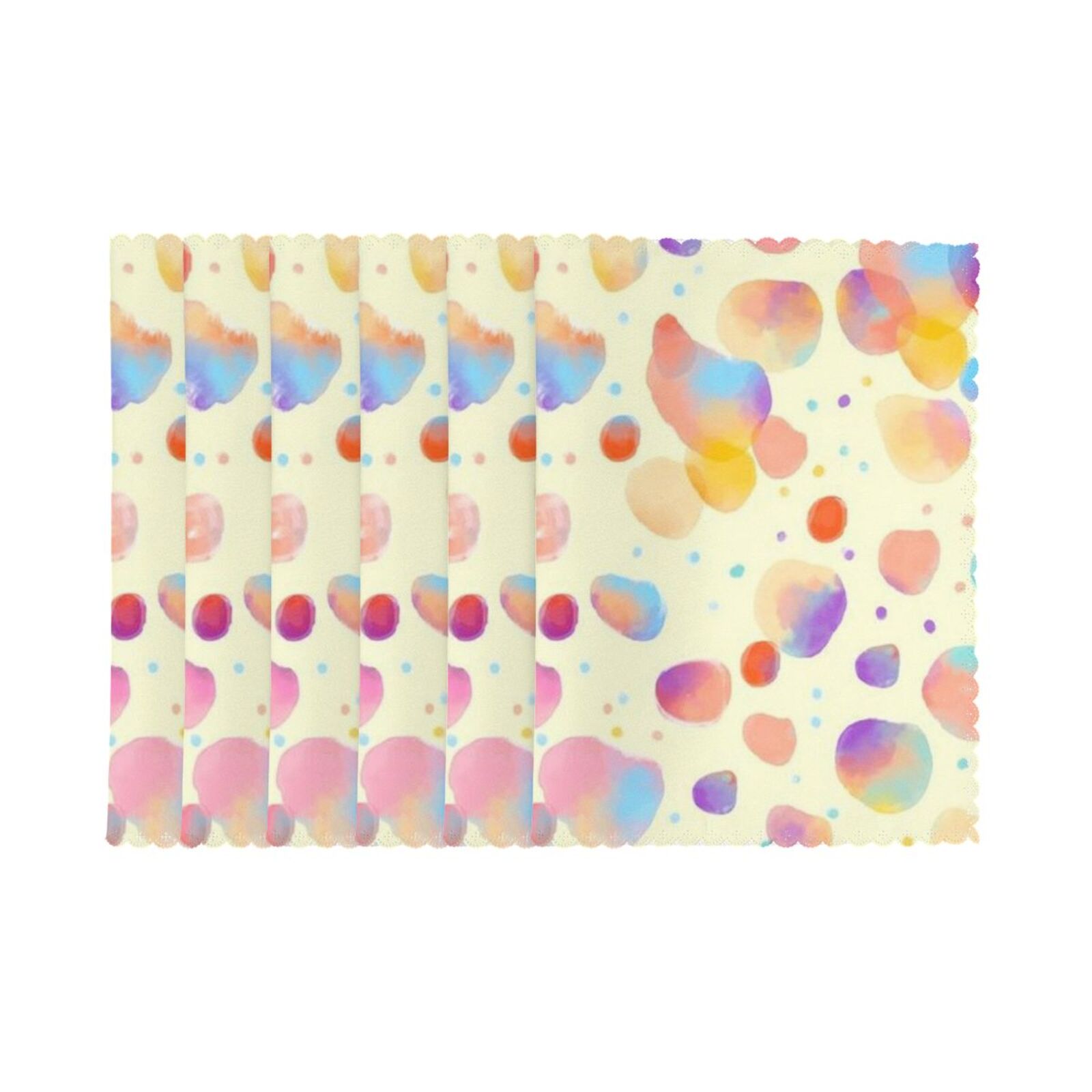 Oil-proof and heat-insulating plate mat 12x18in (6 pieces)