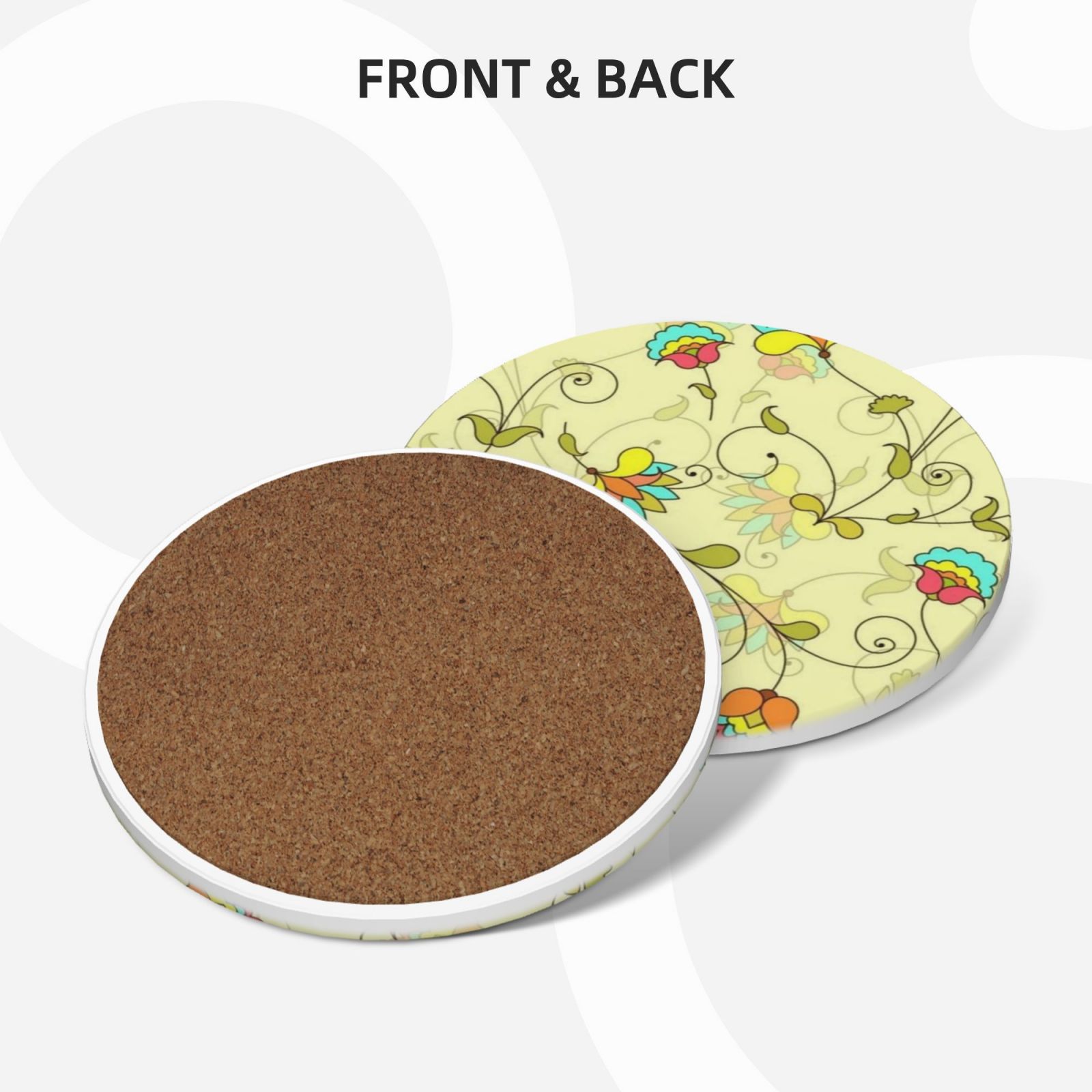Ceramic coasters 6-pack