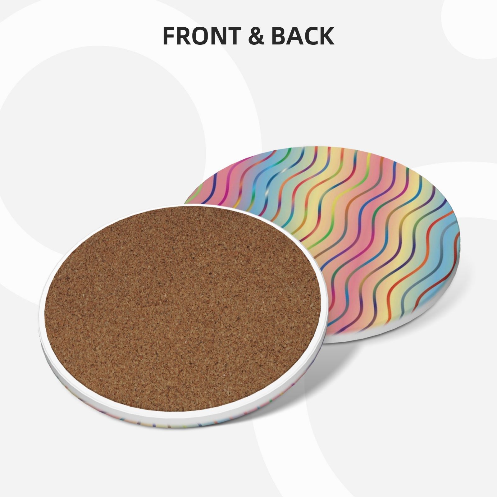 Ceramic coasters 6-pack
