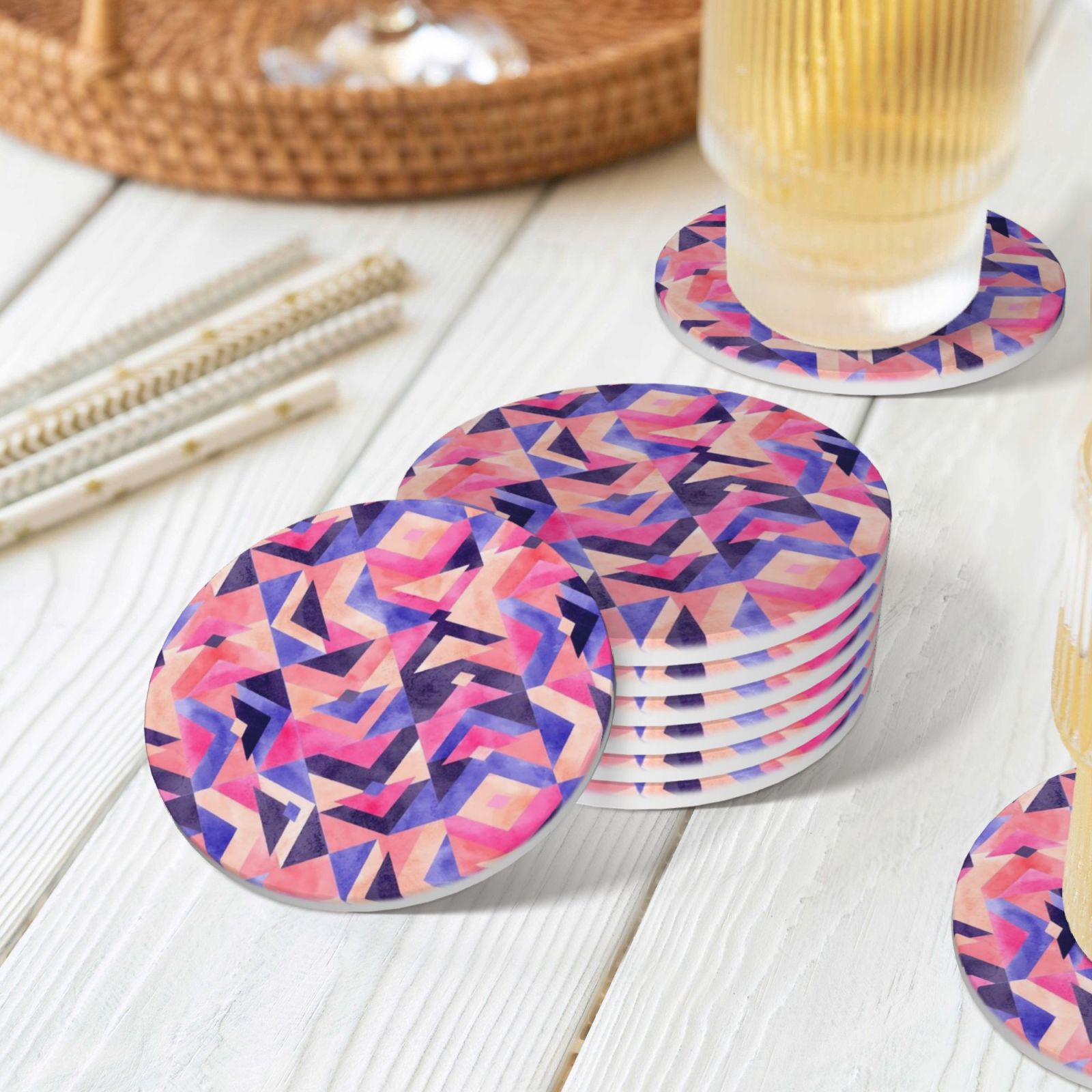 Ceramic coasters 6-pack