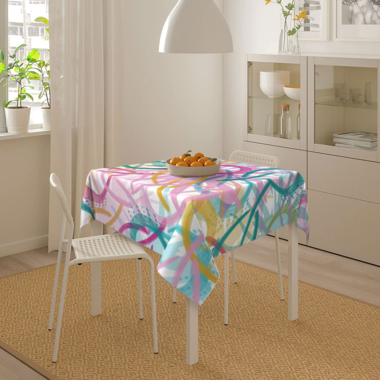 Square tablecloth 55in