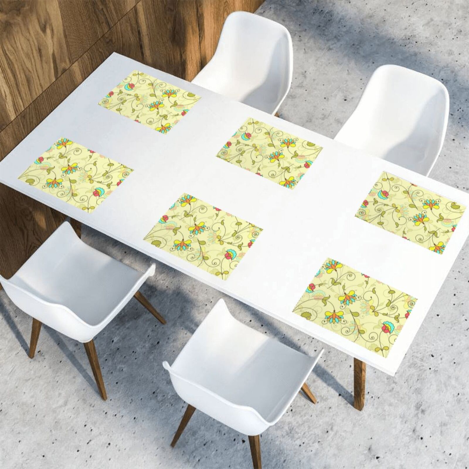 Oil-proof and heat-insulating plate mat 12x18in (6 pieces)