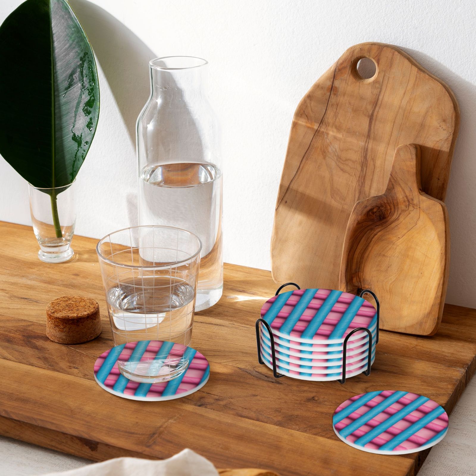 Ceramic coasters 6-pack