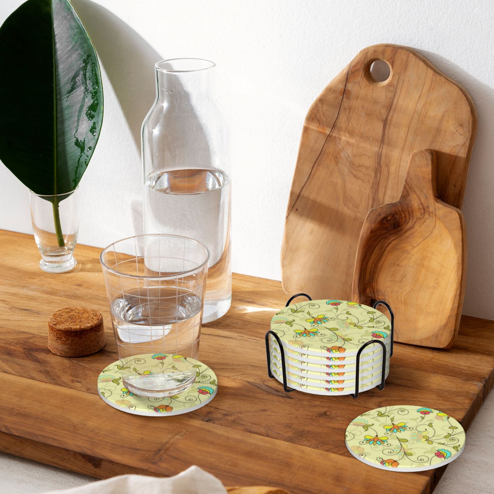 Ceramic coasters 6-pack