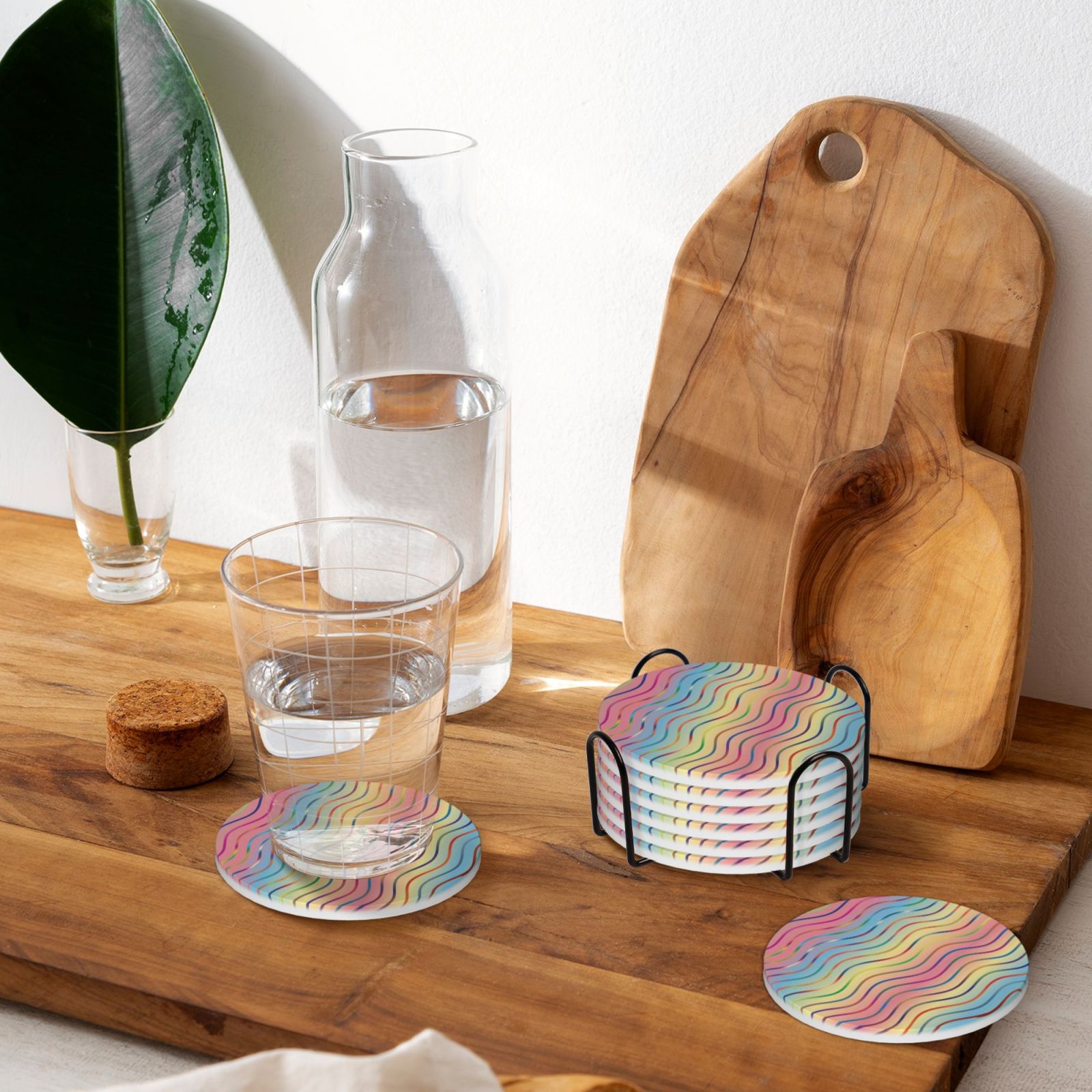 Ceramic coasters 6-pack