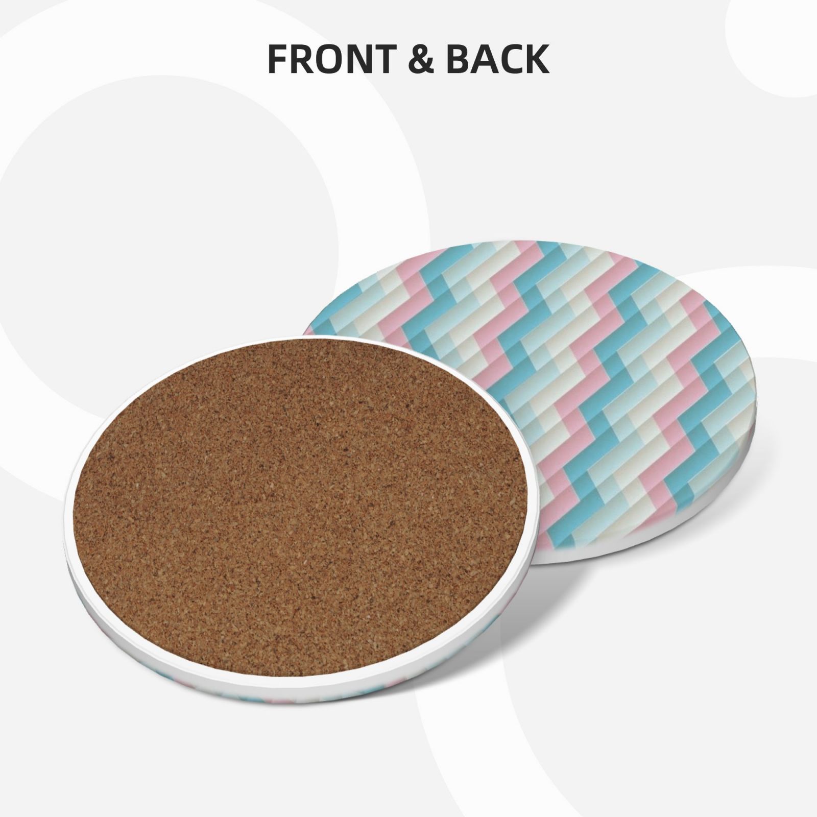 Ceramic coasters 6-pack
