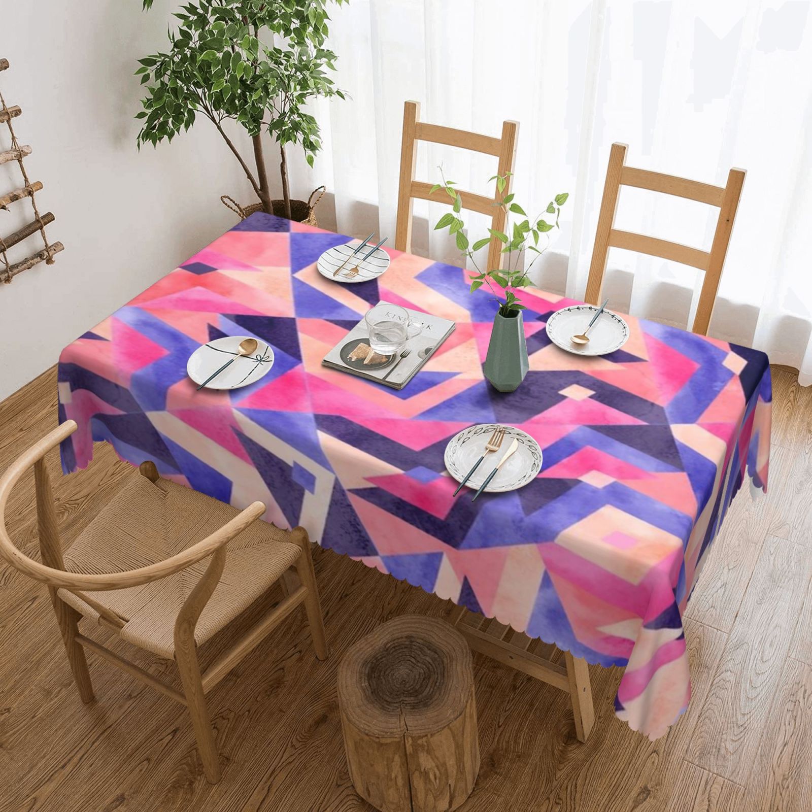 Square lace tablecloth 54x72in