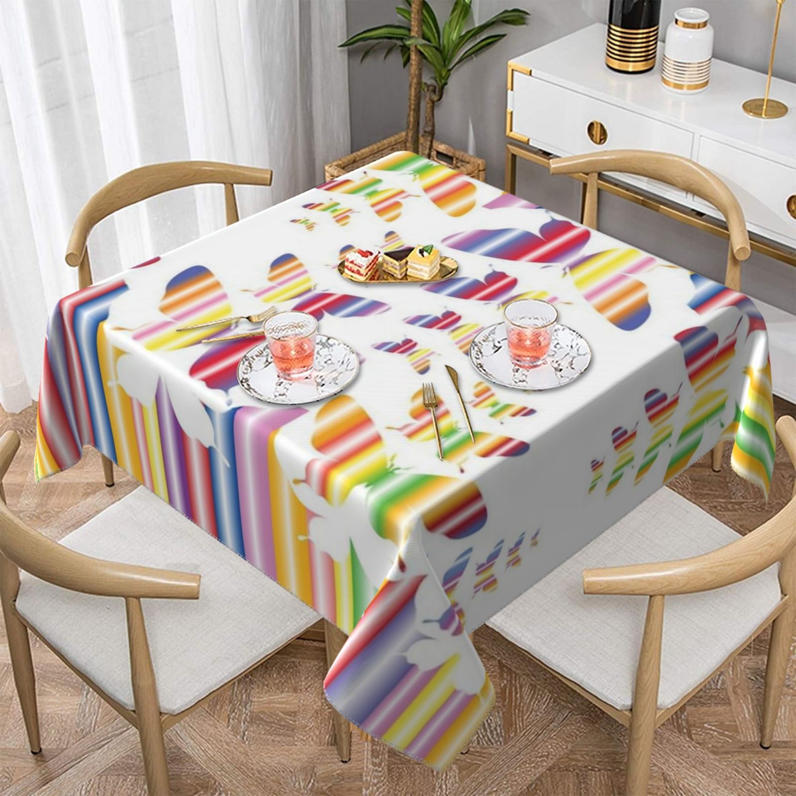 Square tablecloth 55in