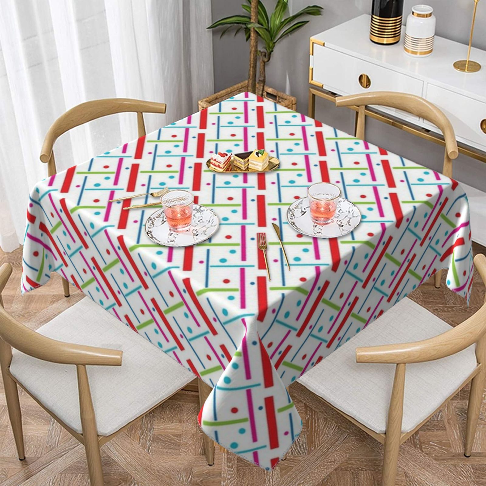 Square tablecloth 55in