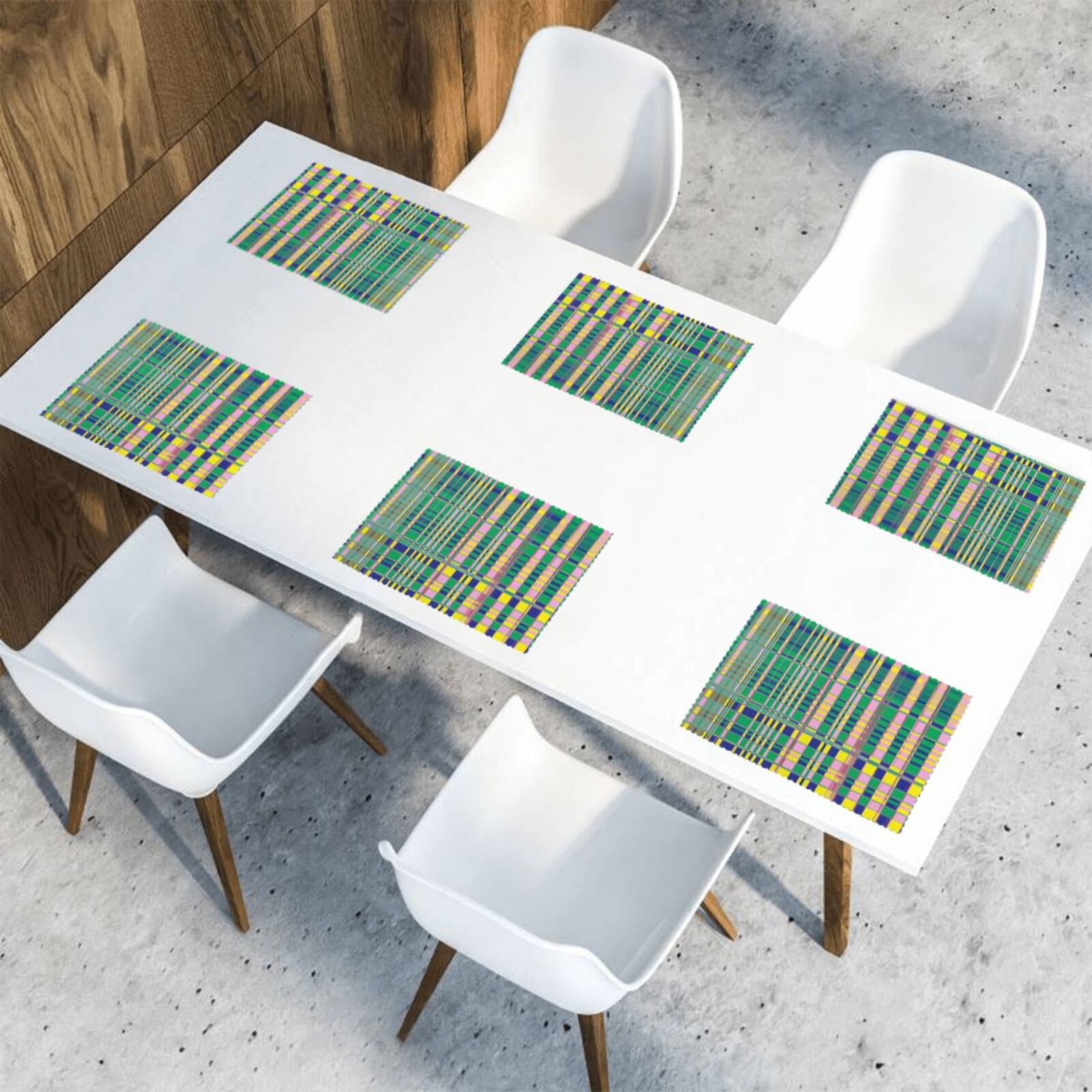 Oil-proof and heat-insulating plate mat 12x18in (6 pieces)