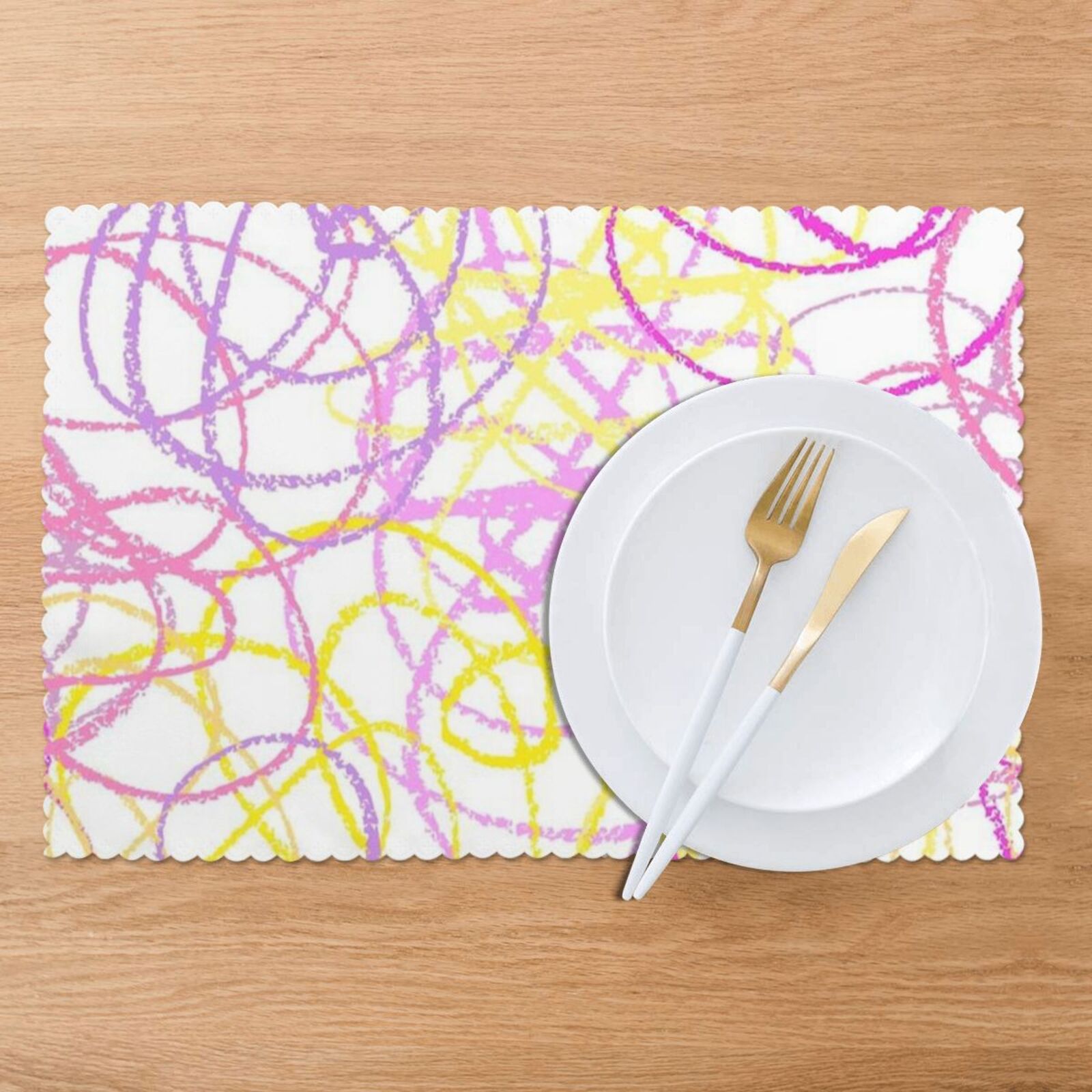 Oil-proof and heat-insulating plate mat 12x18in (6 pieces)