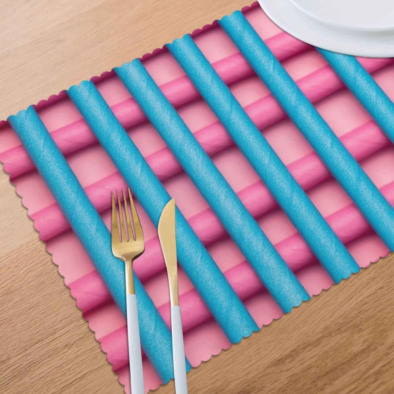 Oil-proof and heat-insulating plate mat 12x18in (6 pieces)
