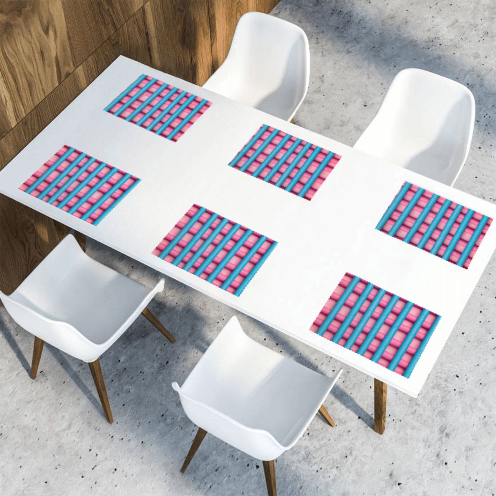 Oil-proof and heat-insulating plate mat 12x18in (6 pieces)