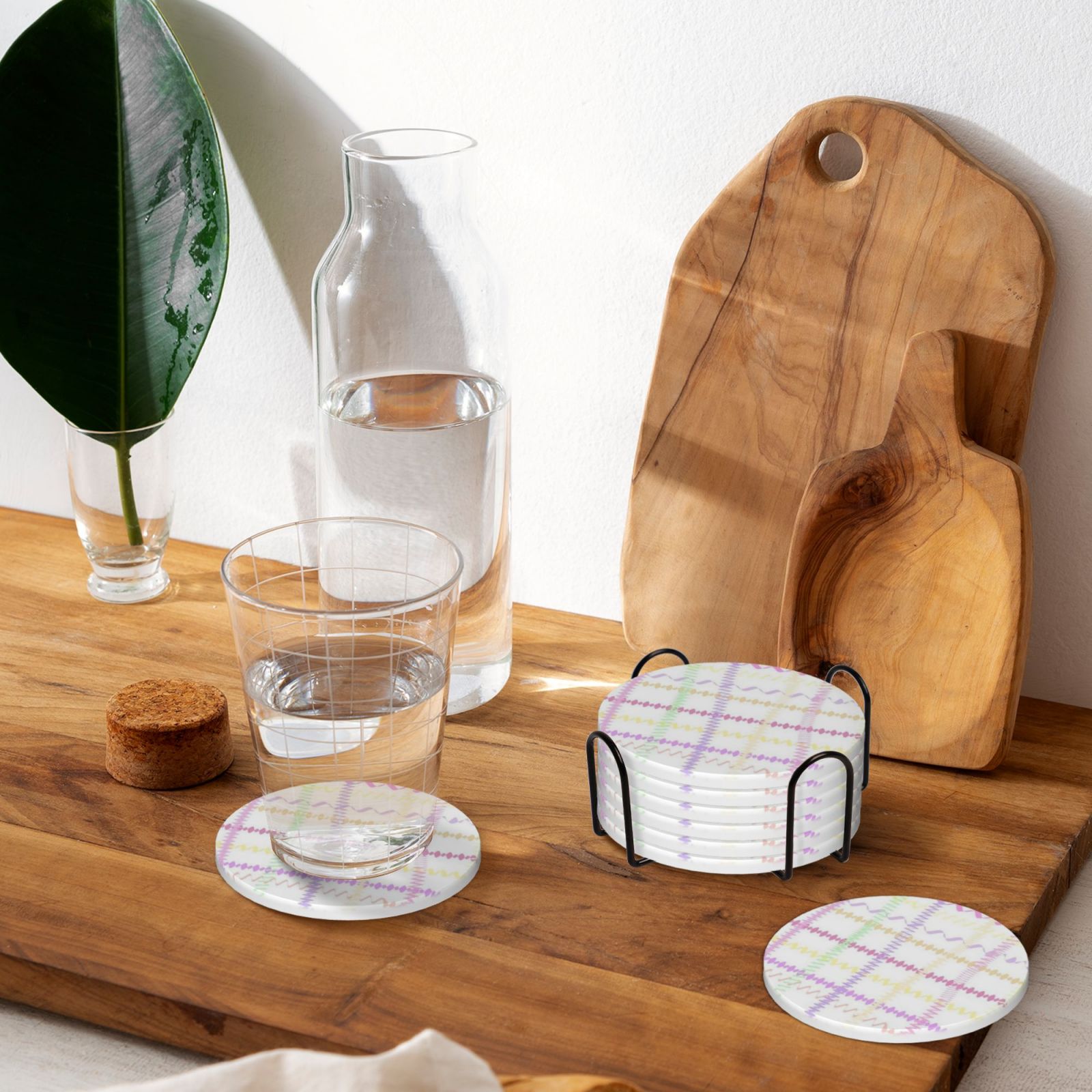 Ceramic coasters 6-pack