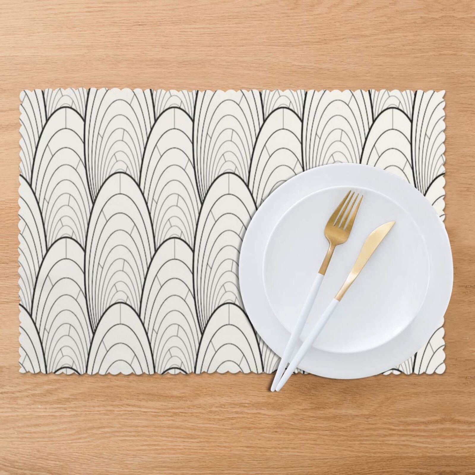 Oil-proof and heat-insulating plate mat 12x18in (6 pieces)