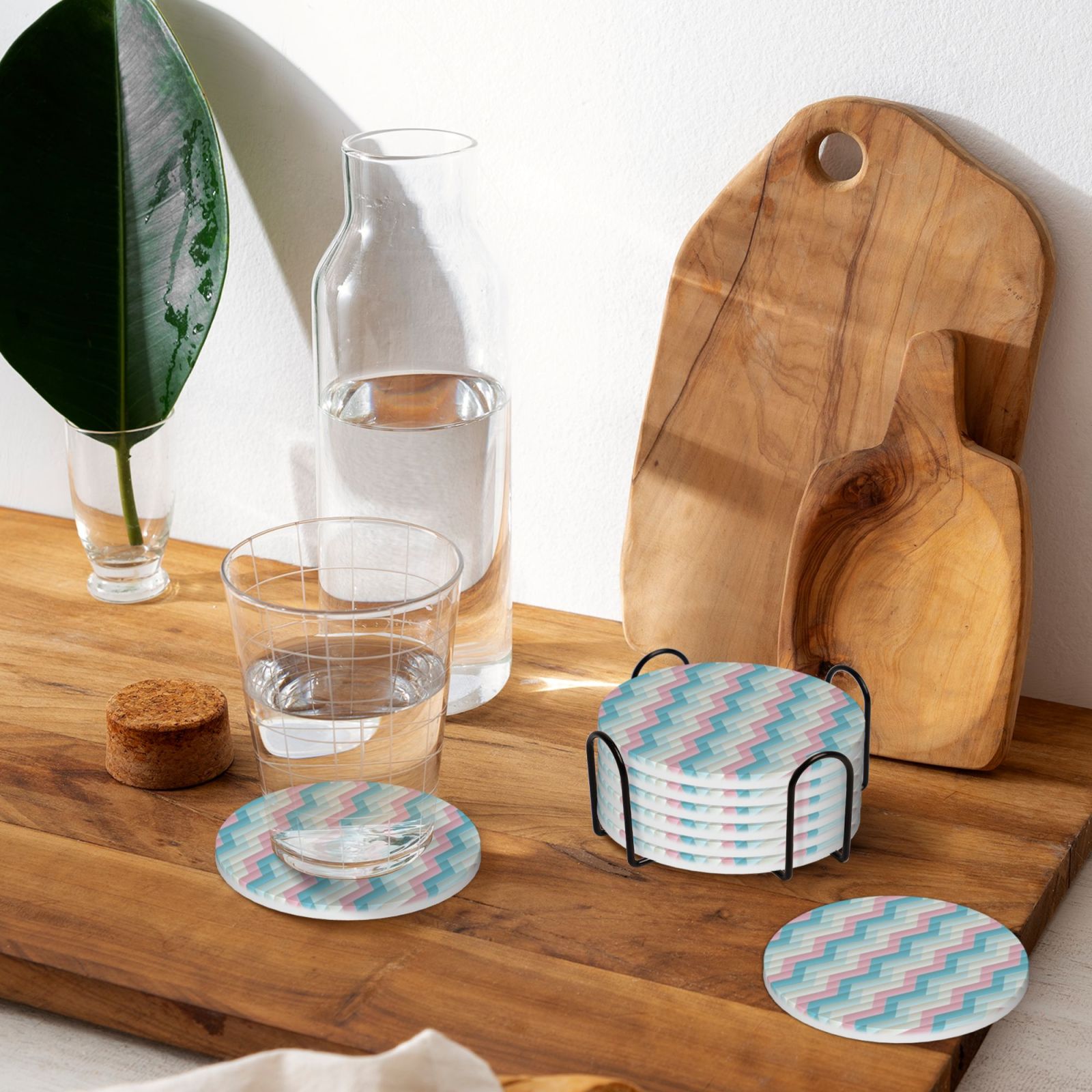 Ceramic coasters 6-pack