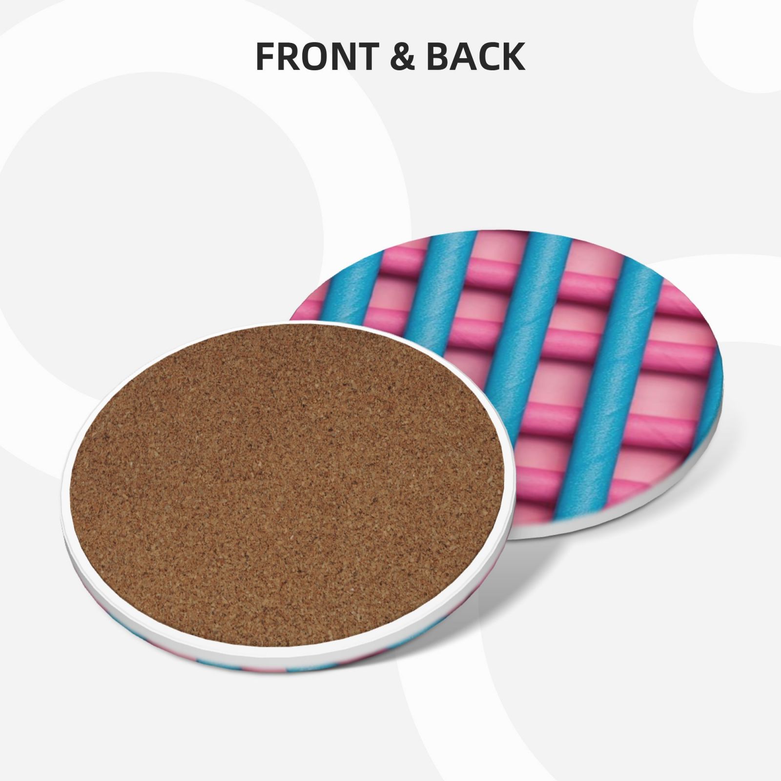 Ceramic coasters 6-pack