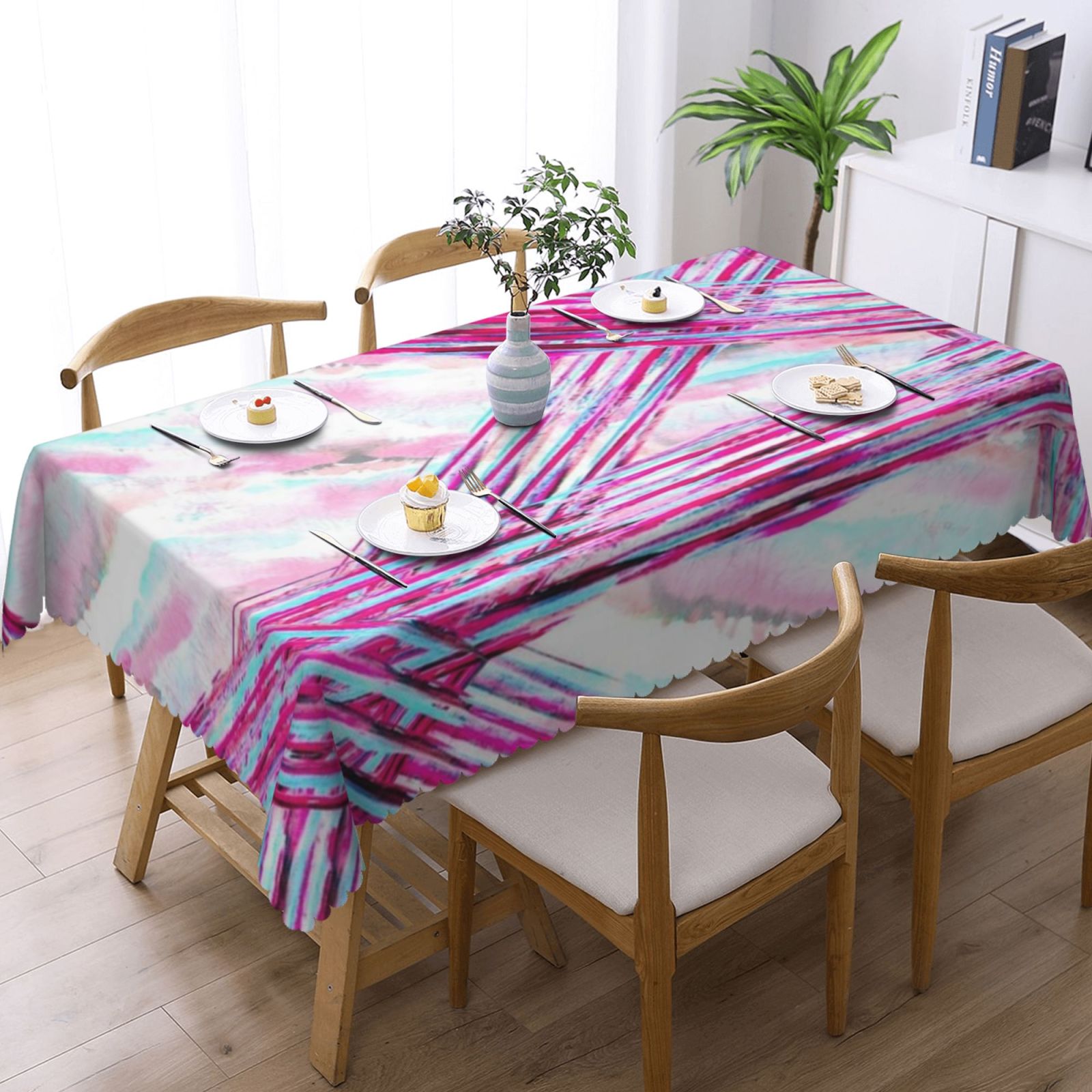 Square lace tablecloth 54x72in