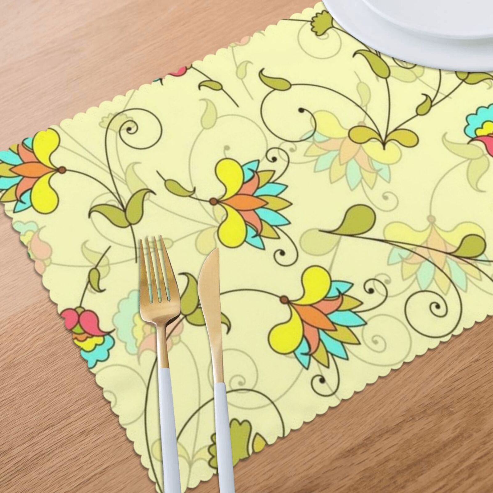 Oil-proof and heat-insulating plate mat 12x18in (6 pieces)