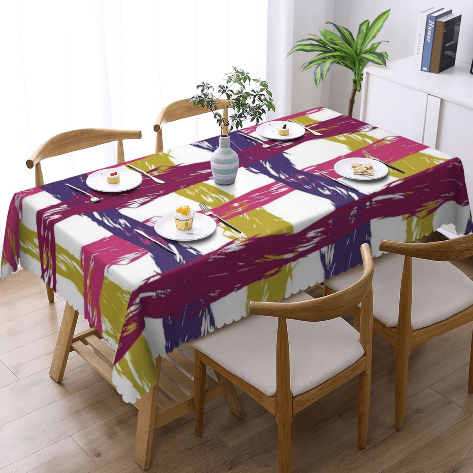 Square lace tablecloth 54x72in