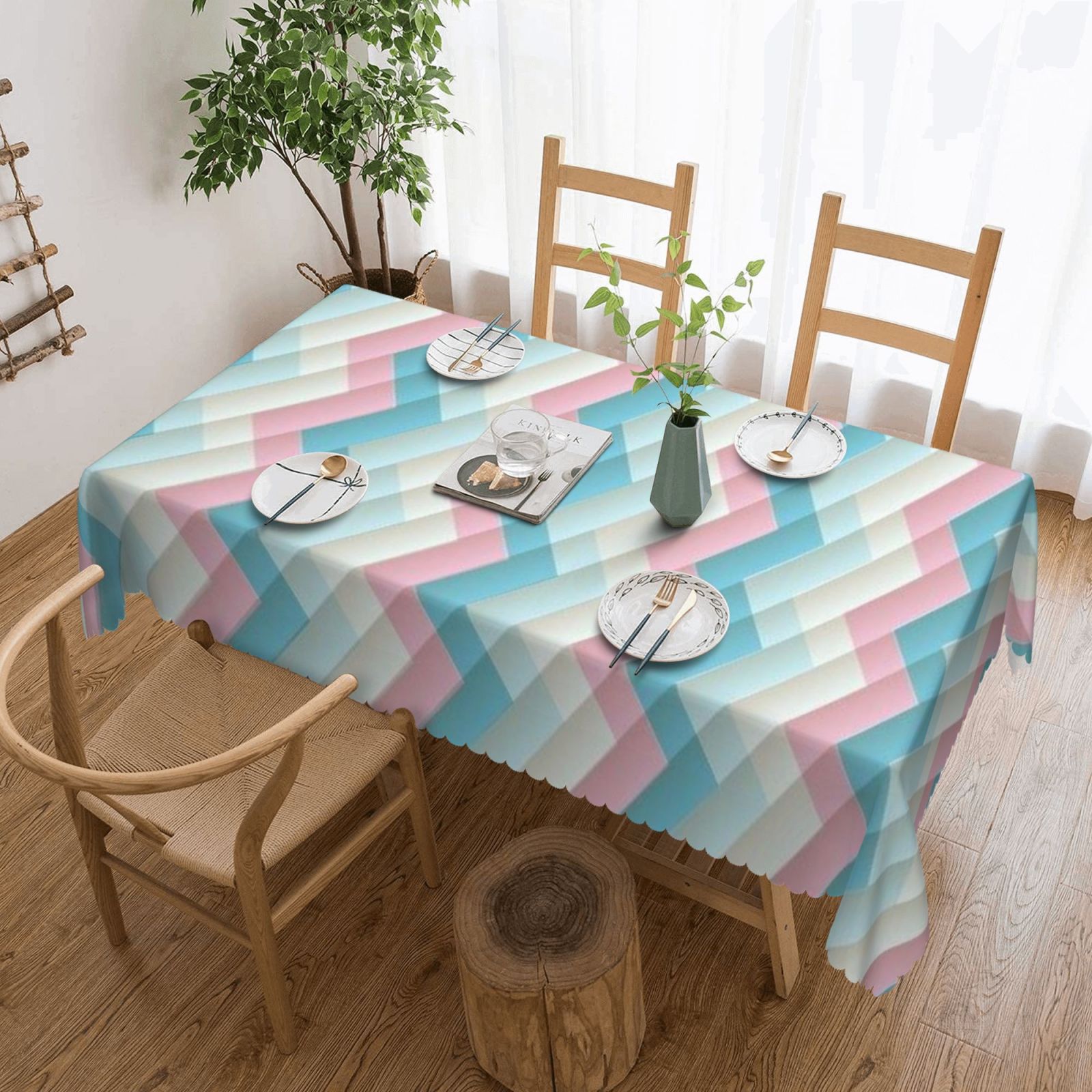 Square lace tablecloth 54x72in