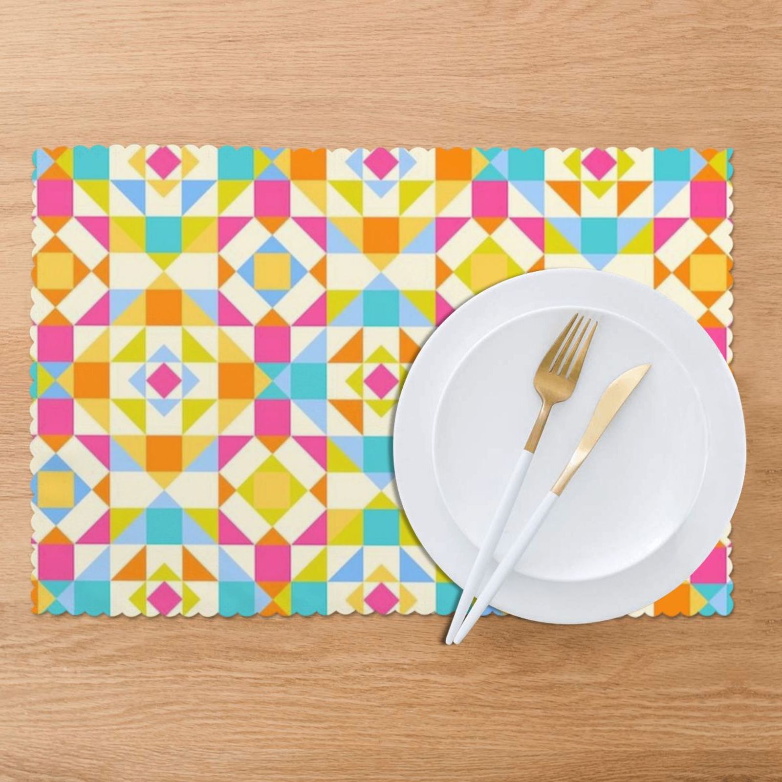 Oil-proof and heat-insulating plate mat 12x18in (6 pieces)