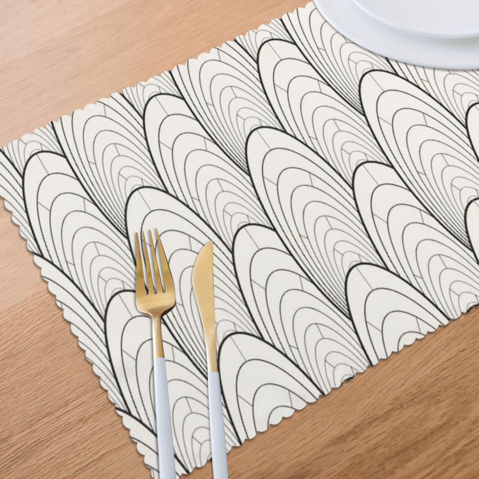 Oil-proof and heat-insulating plate mat 12x18in (6 pieces)
