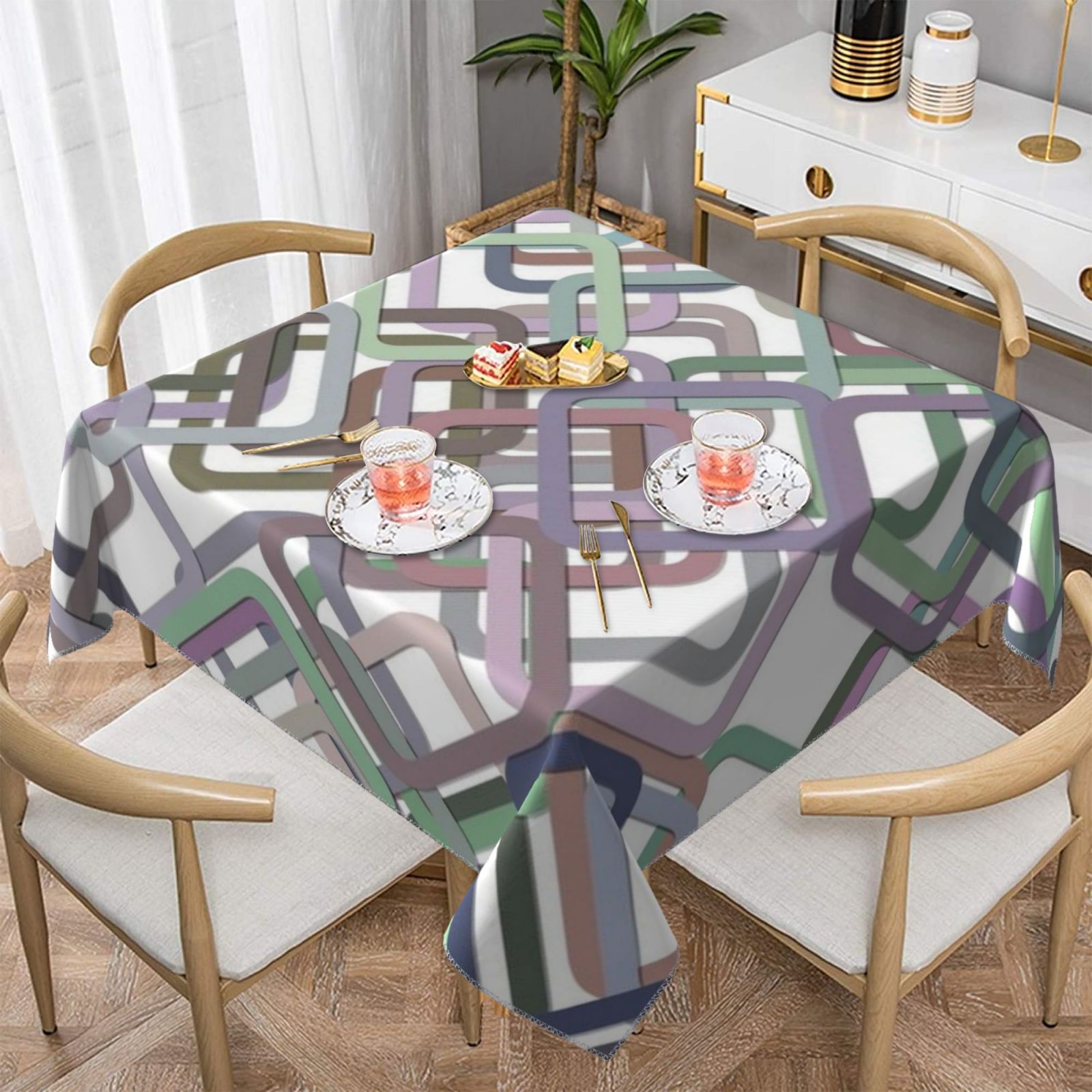 Square tablecloth 55in
