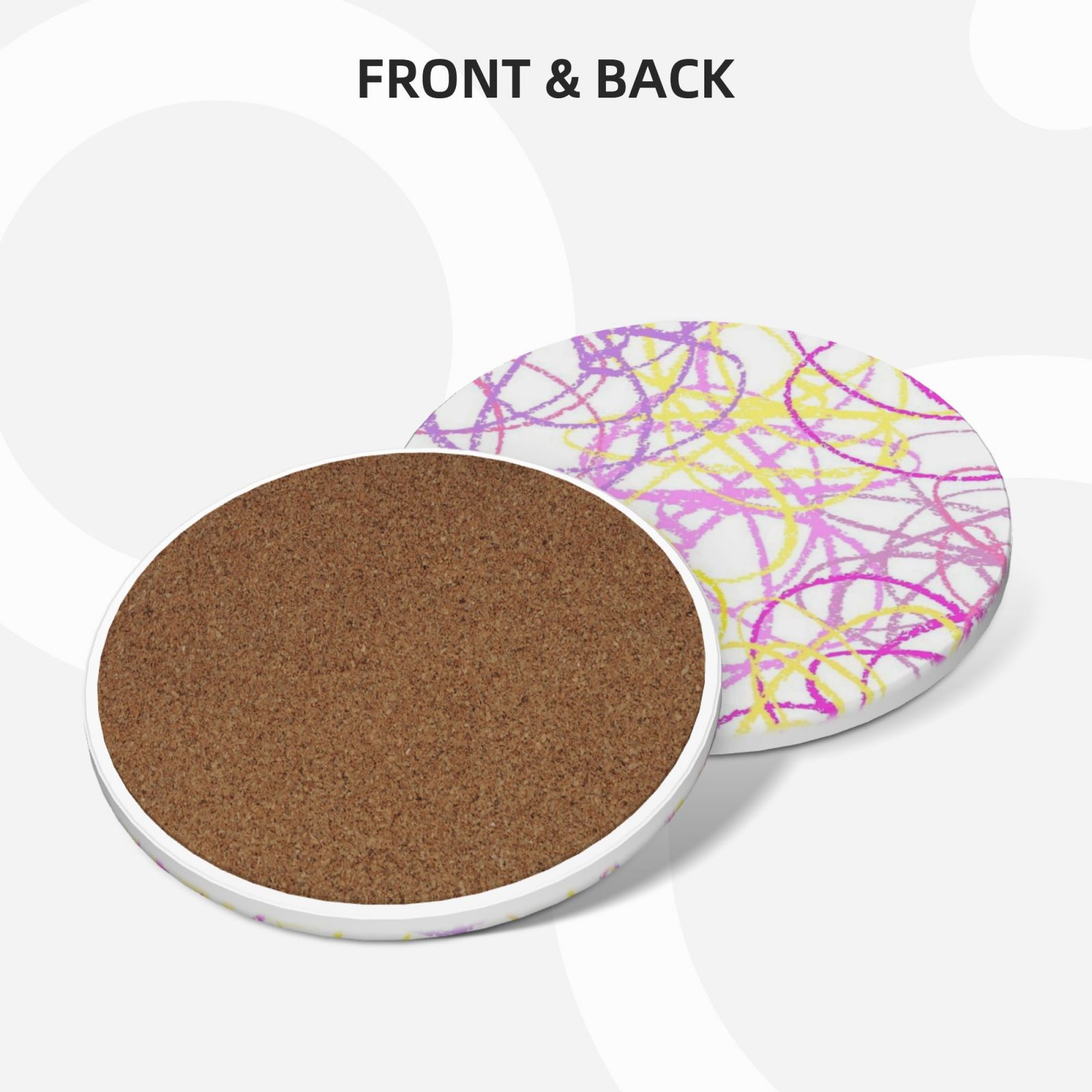 Ceramic coasters 6-pack