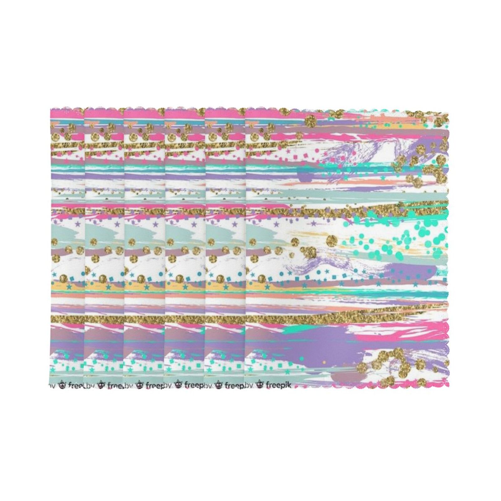 Oil-proof and heat-insulating plate mat 12x18in (6 pieces)