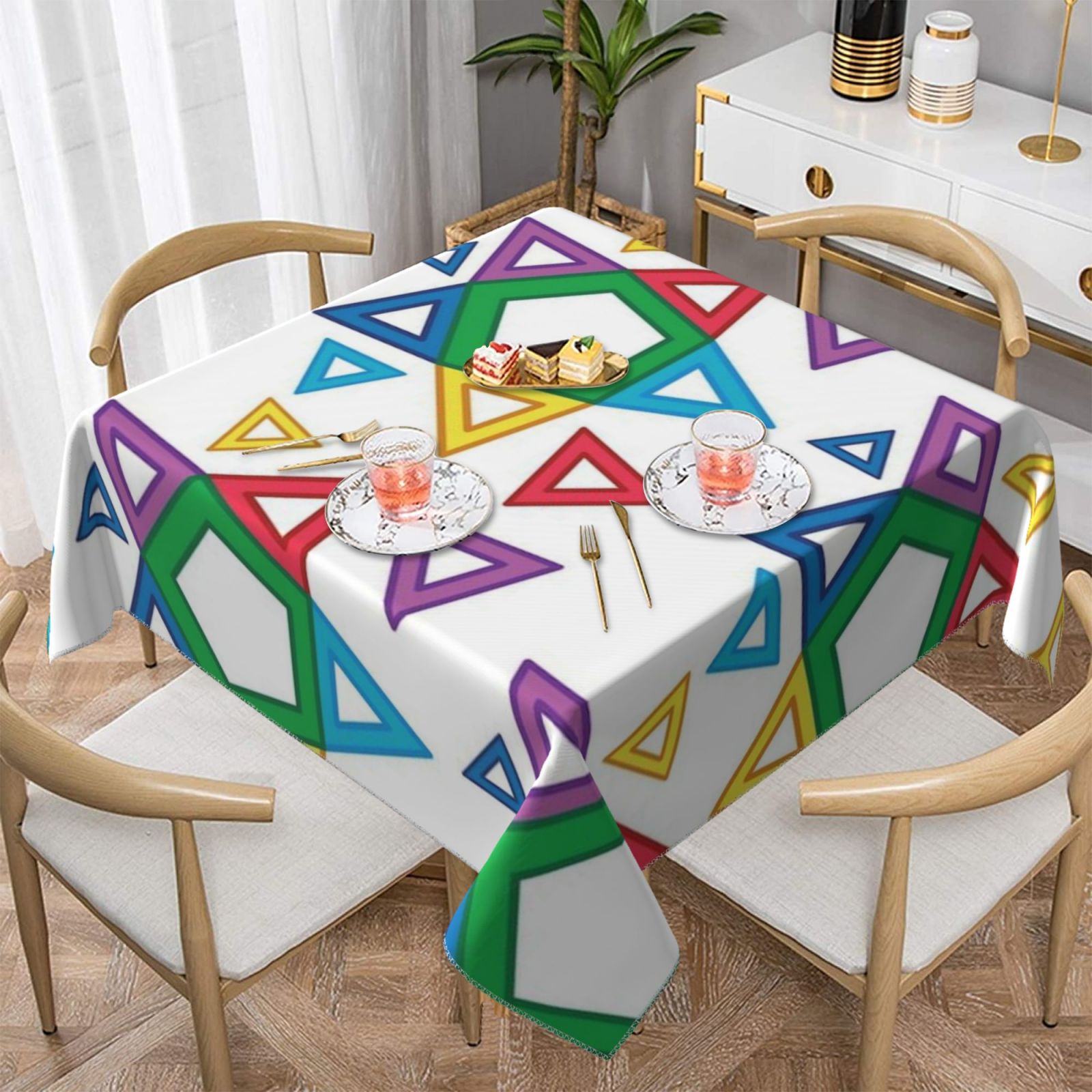 Square tablecloth 55in