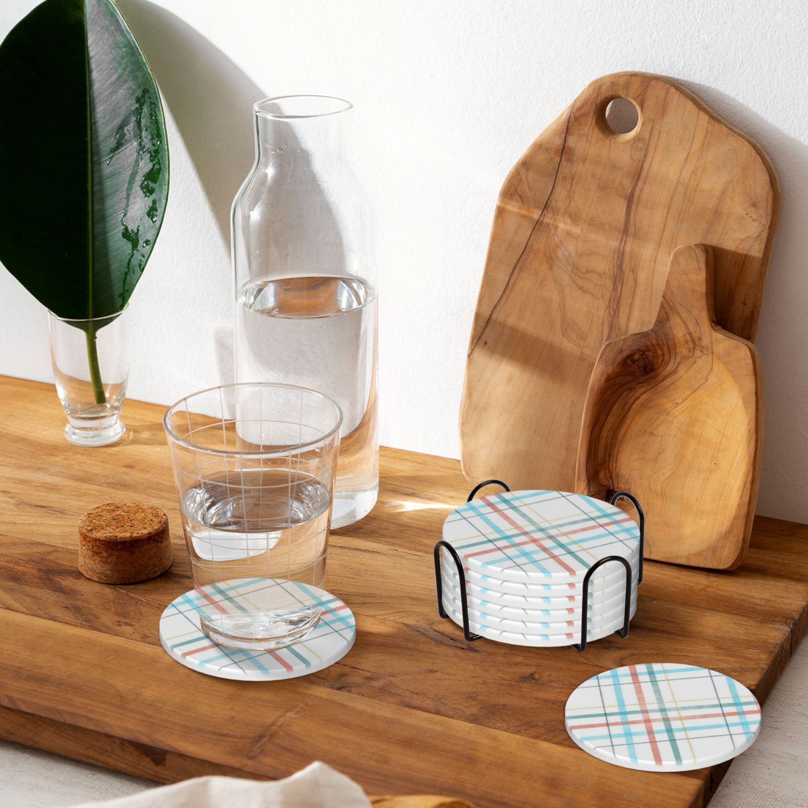 Ceramic coasters 6-pack