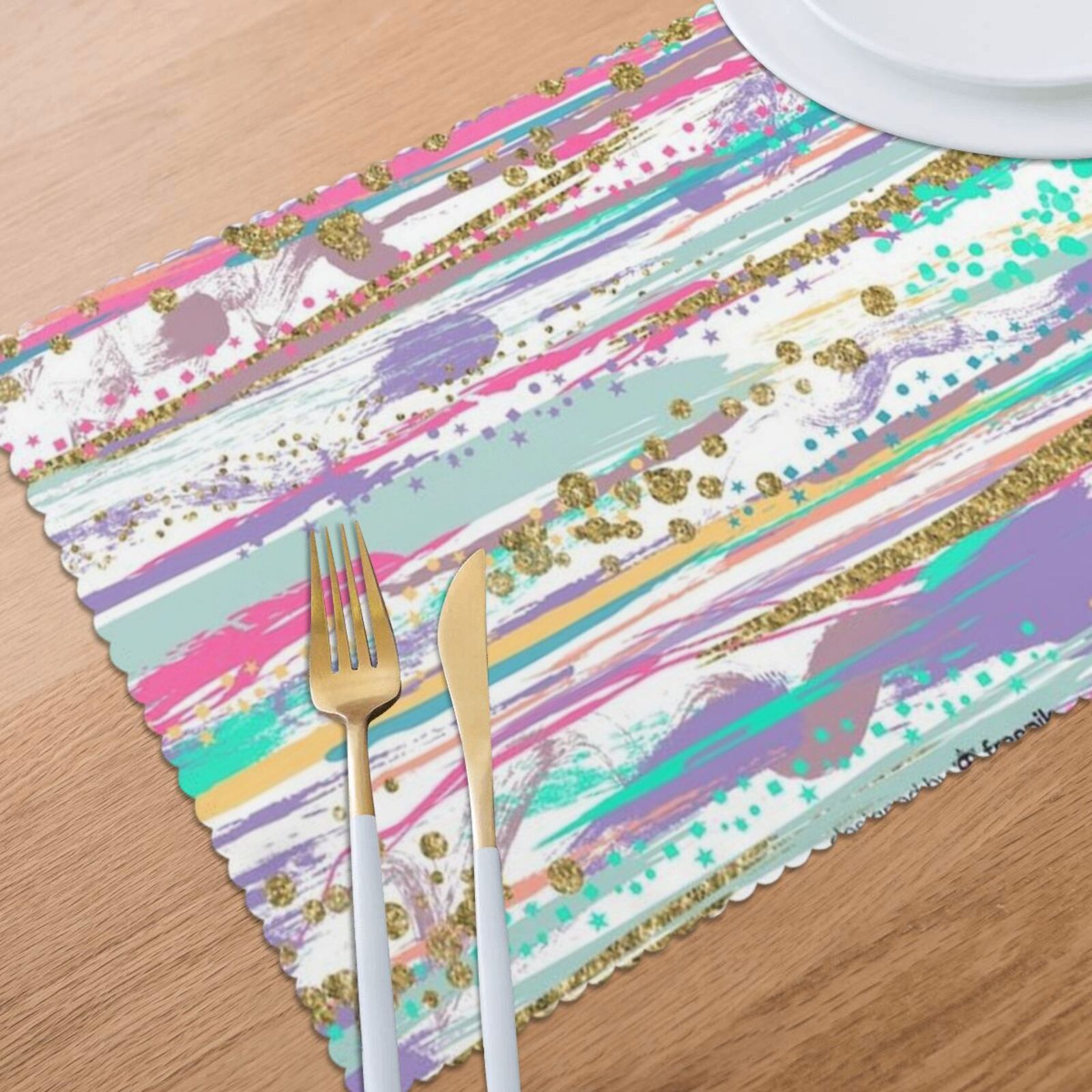 Oil-proof and heat-insulating plate mat 12x18in (6 pieces)
