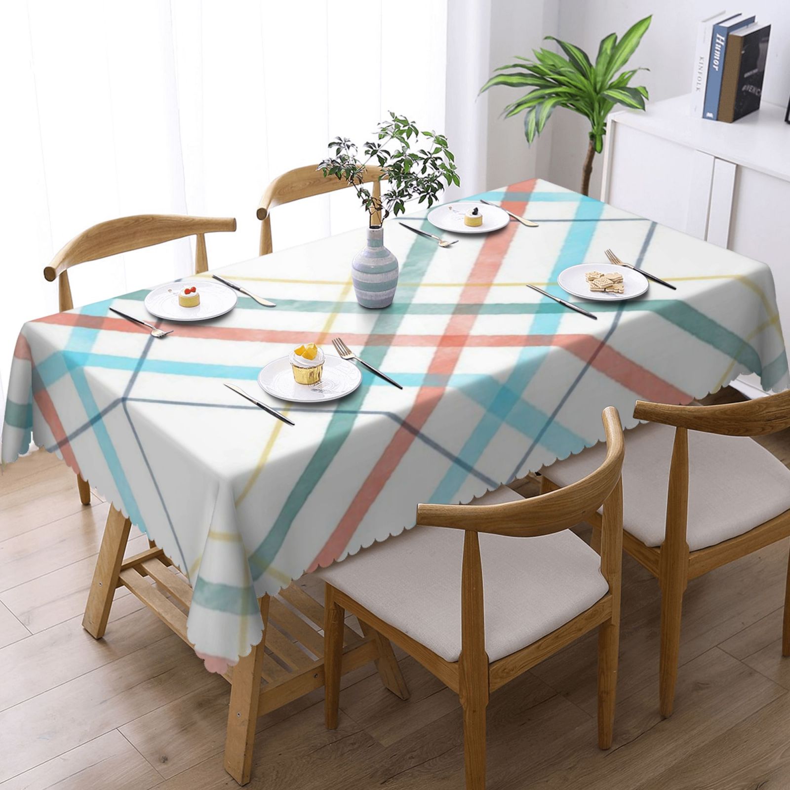 Square lace tablecloth 54x72in